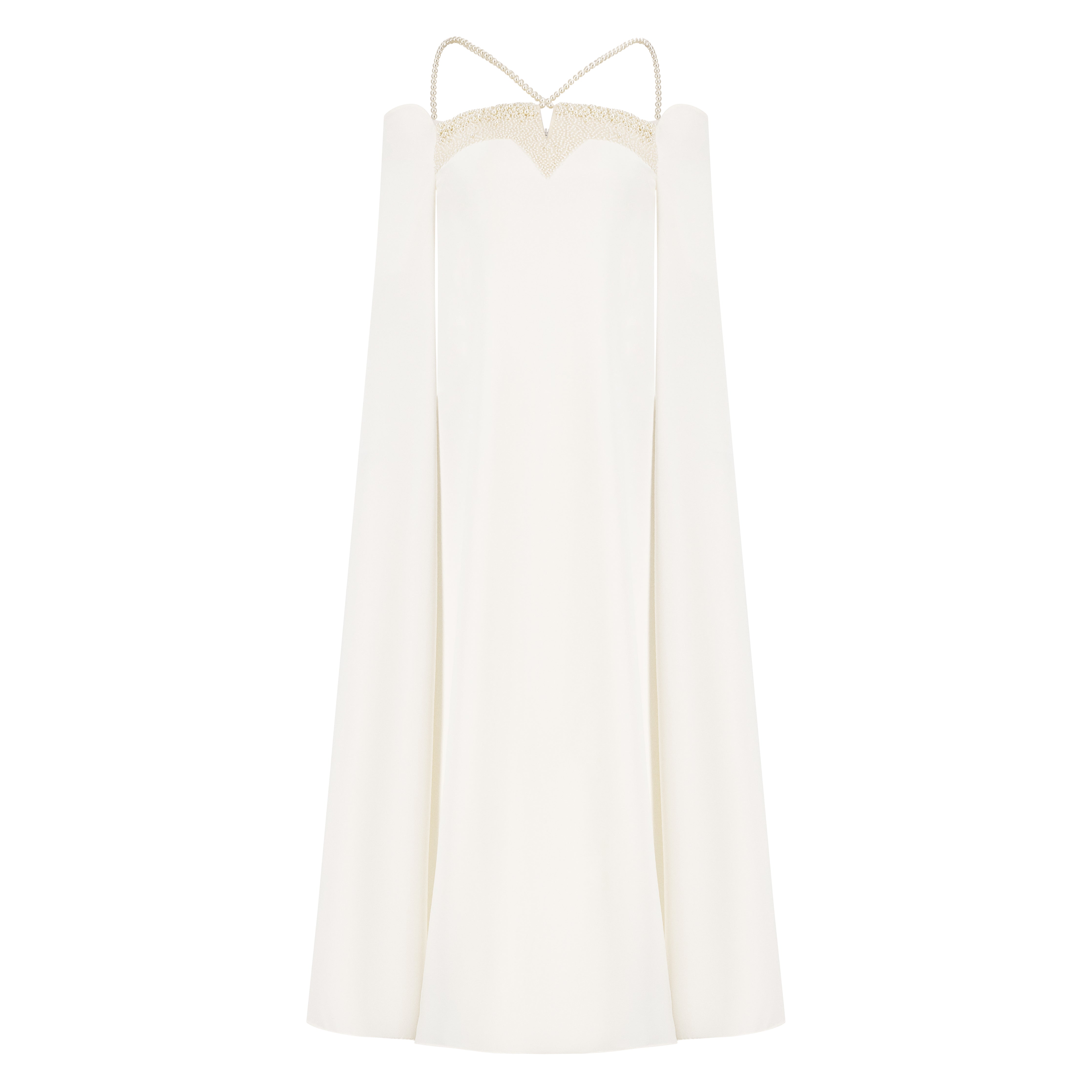 Pearl Strap Off-shoulder Kaftan