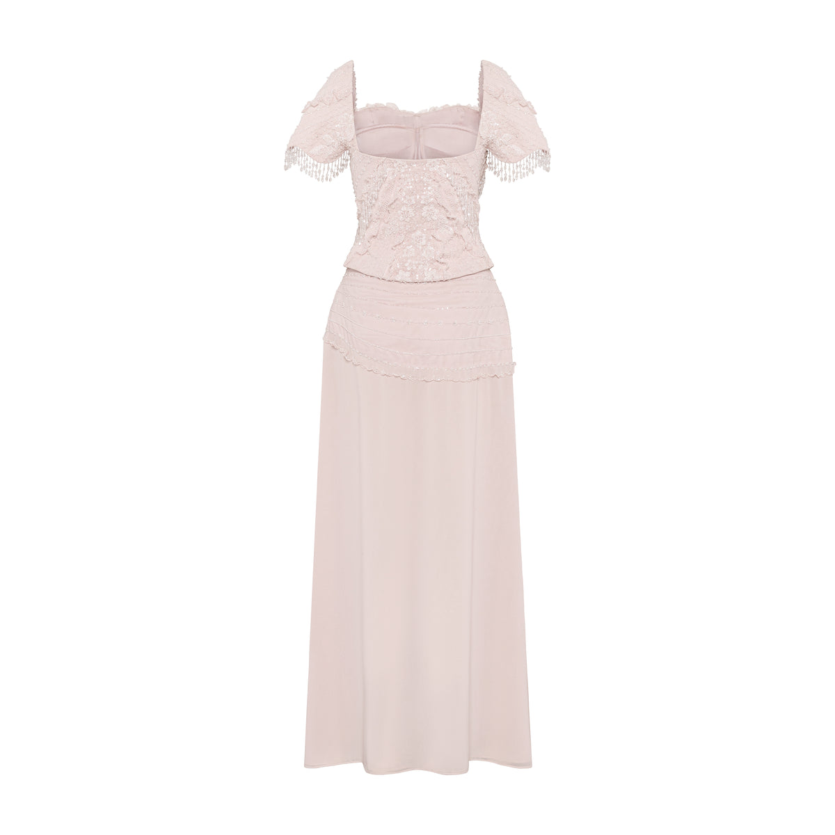 Perla Draped Top & Skirt Set