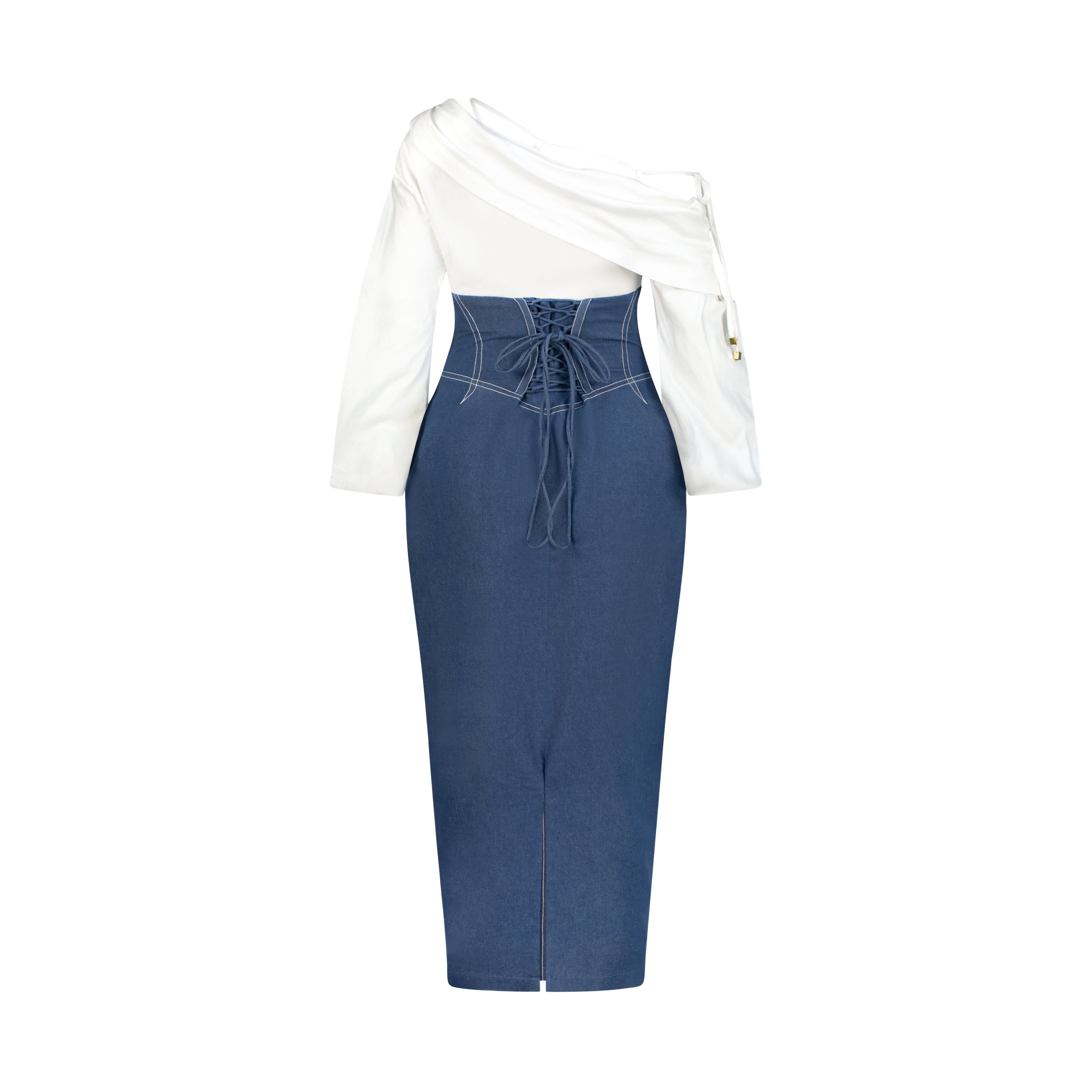 Asymmetrical Off-shoulder Corset Dress