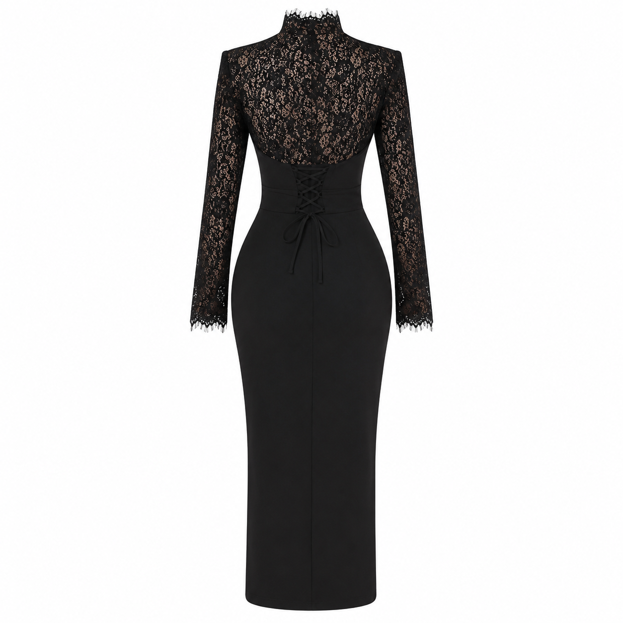 Sculpted Lace Body-filter Dress