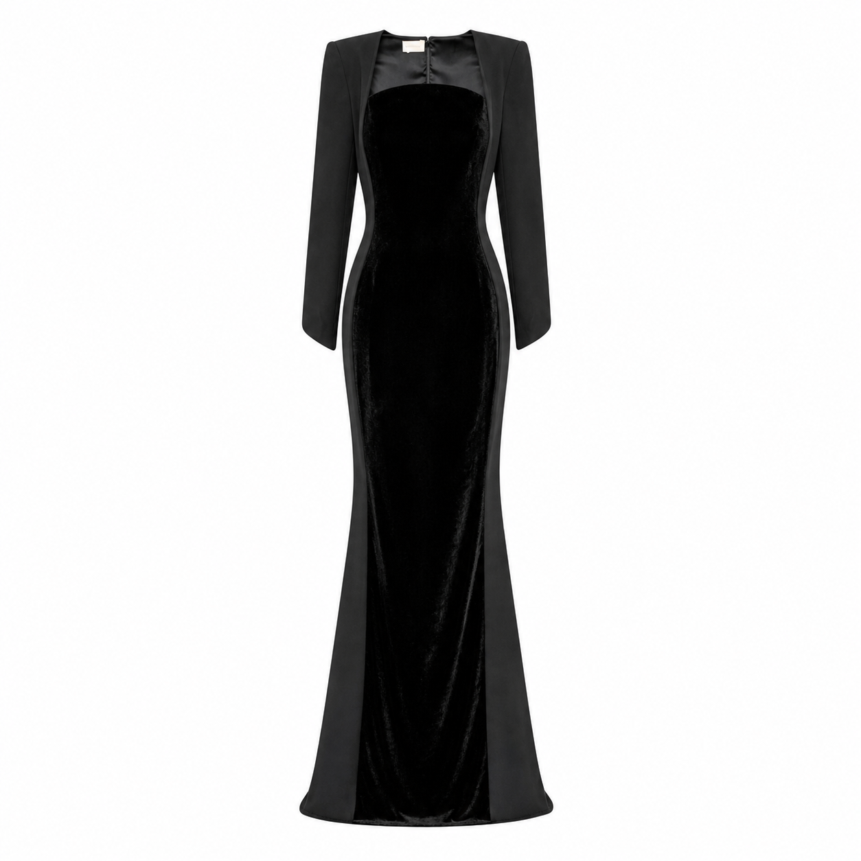 The Blackout Flared Long Sleeve Gown