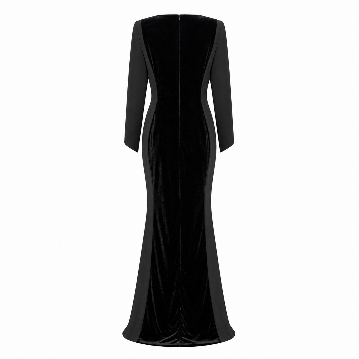 The Blackout Flared Long Sleeve Gown