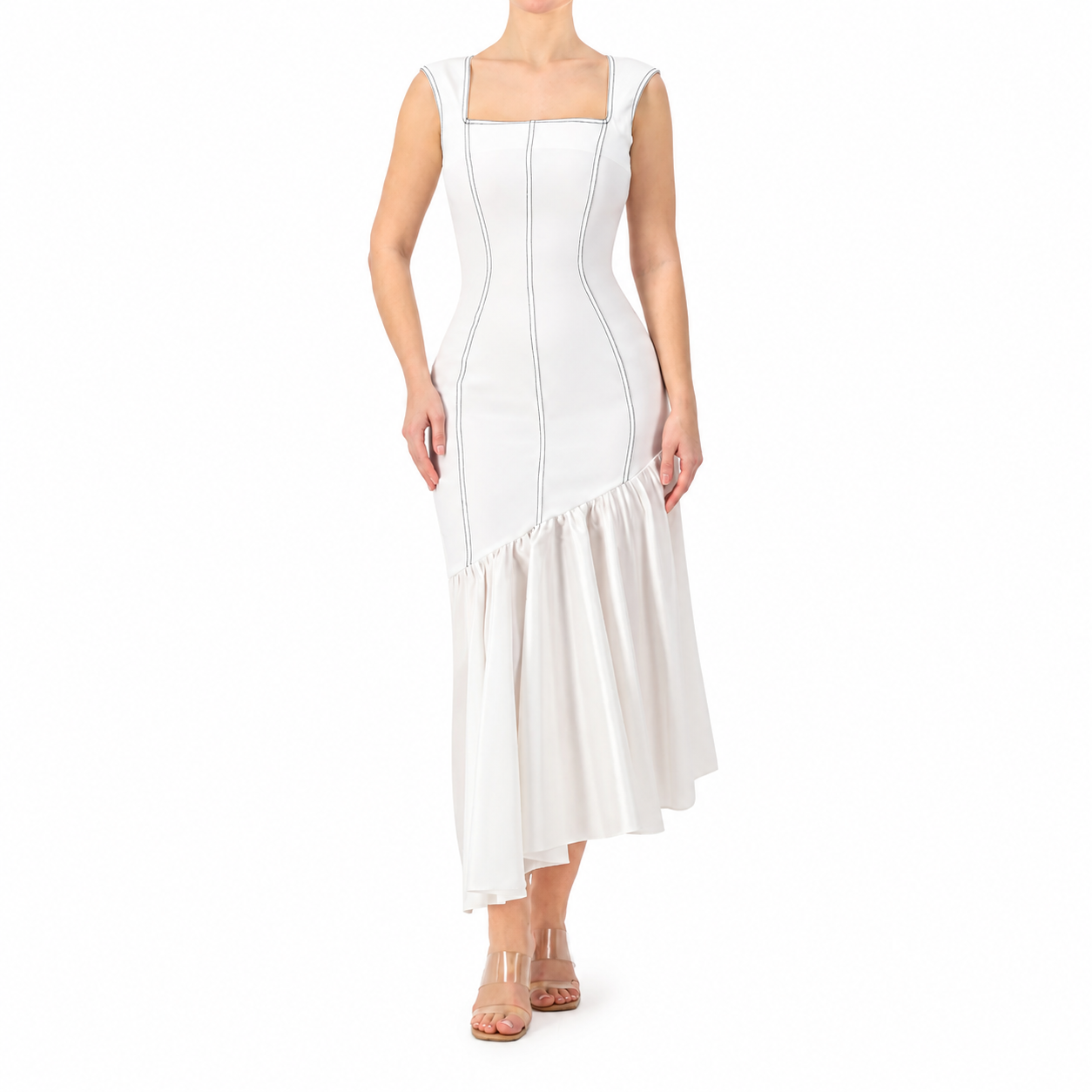 Figure Framing Ruffled Dress