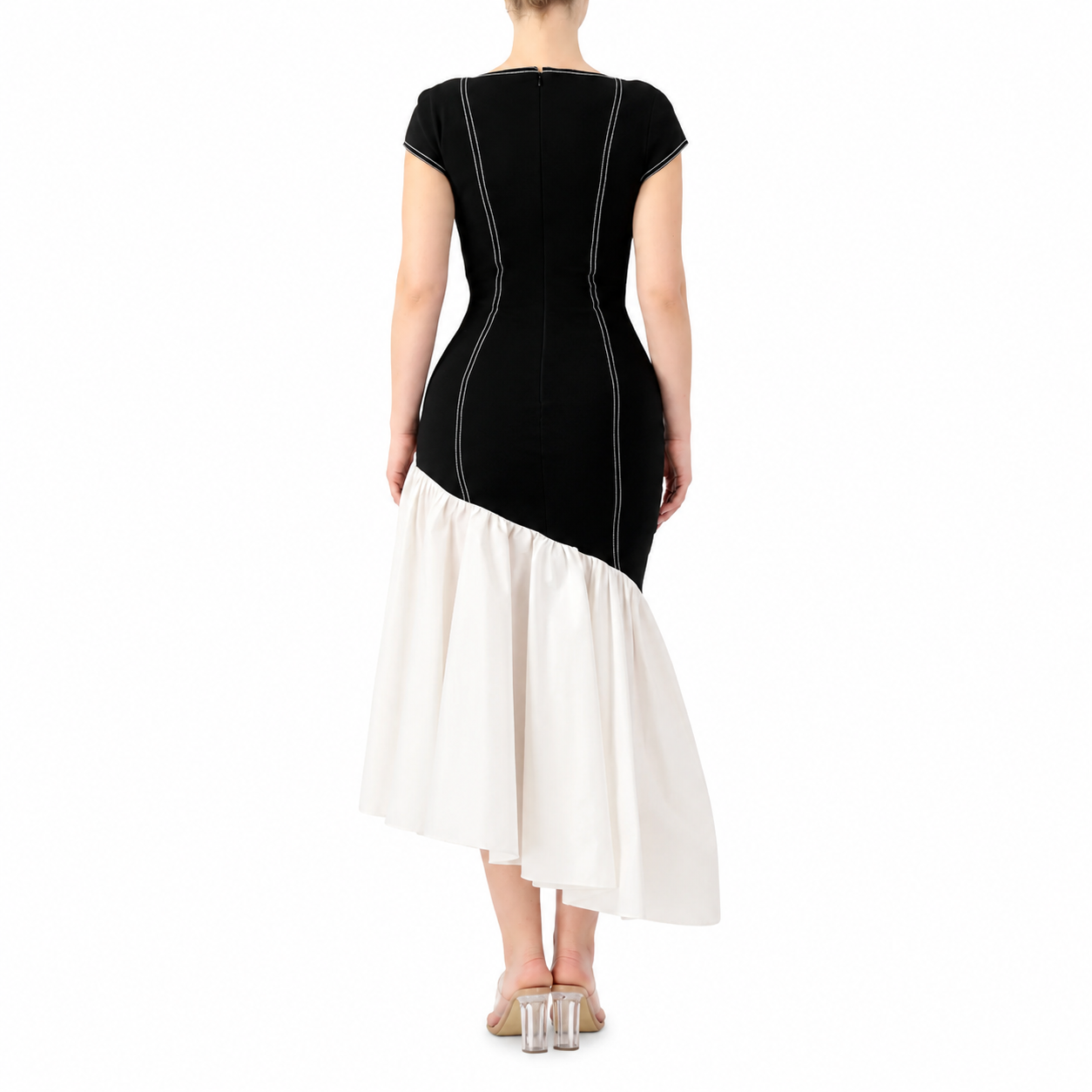Figure Framing Bodycon Ruffled Dress
