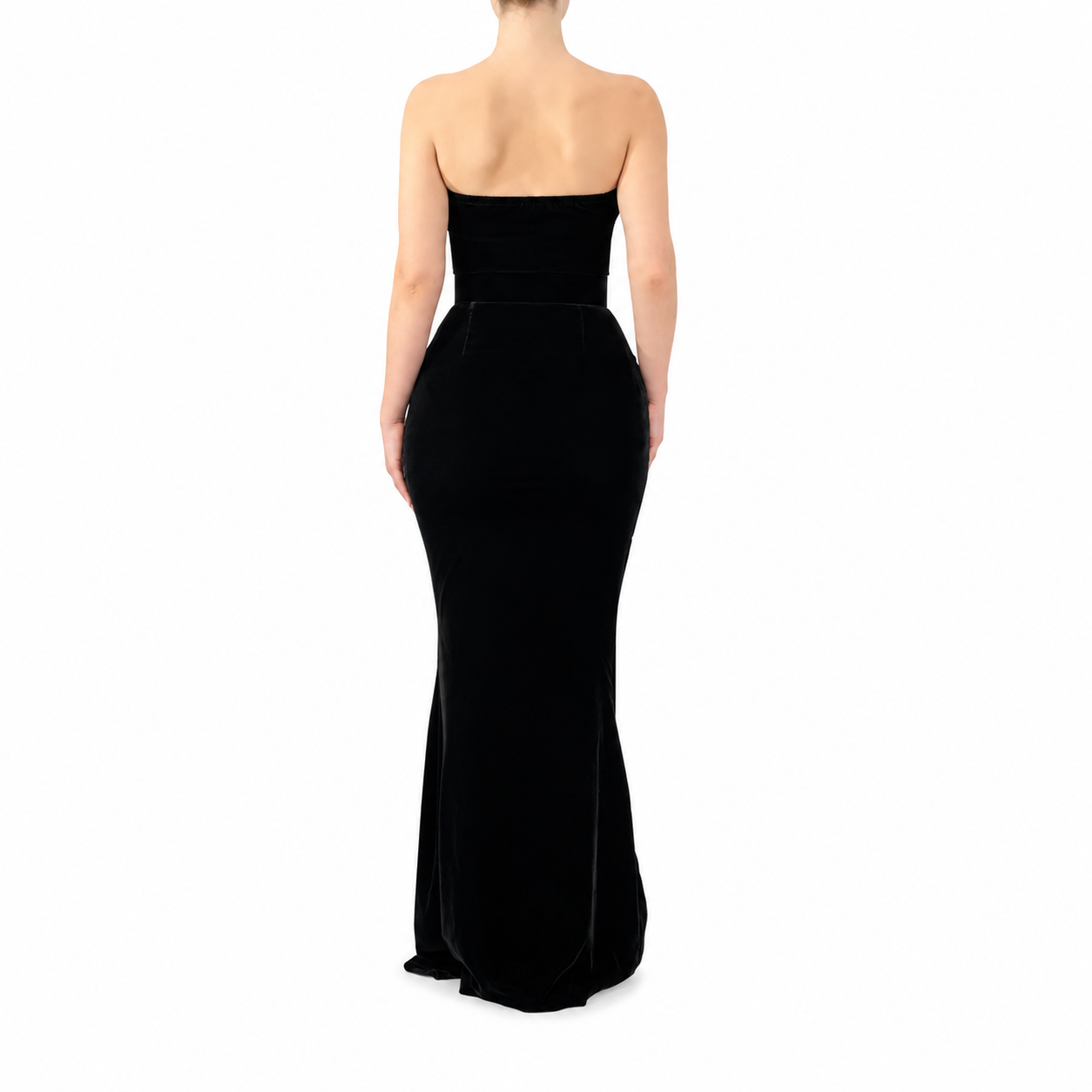 Strapless V-detailed Dress