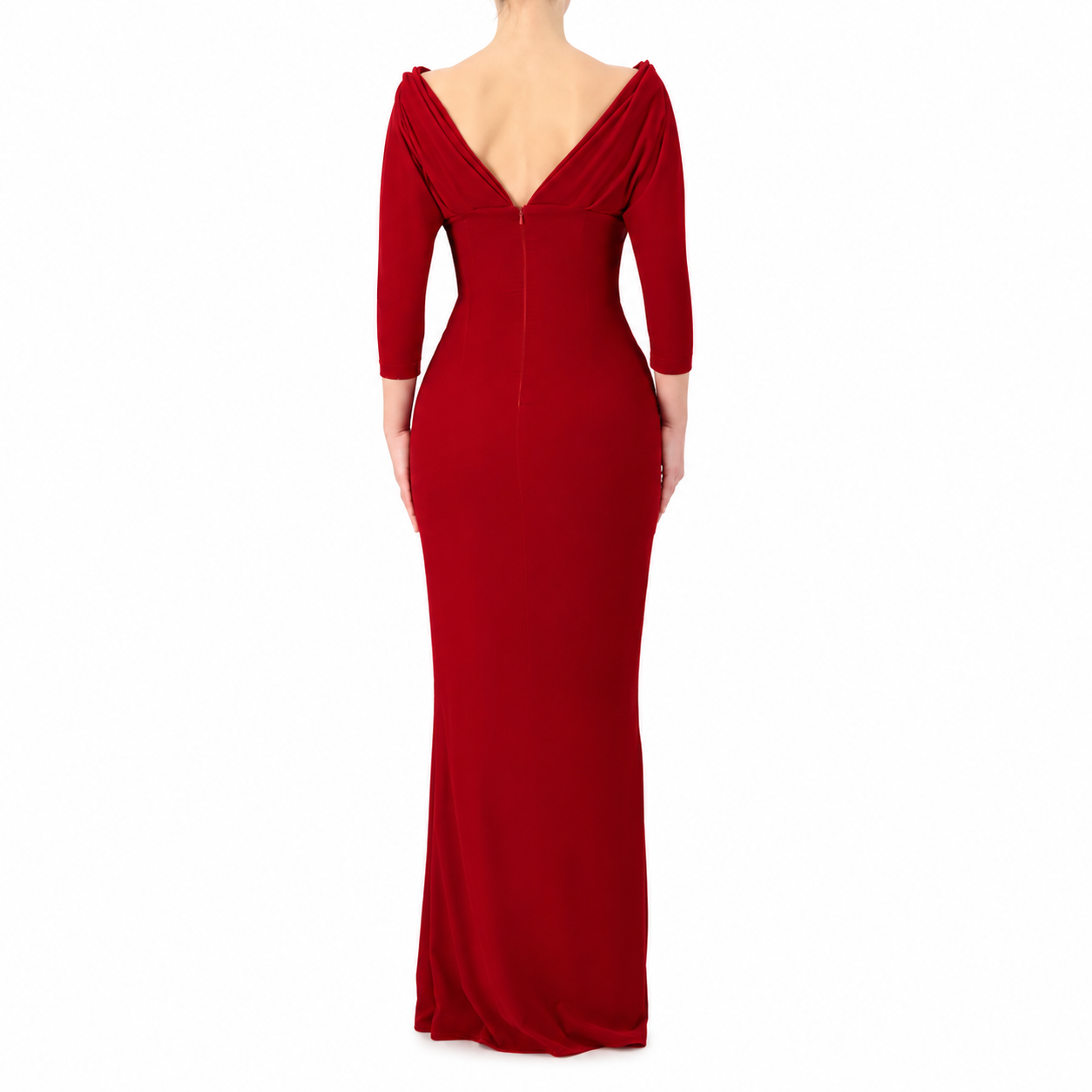 Draped Off-Shoulder Dress