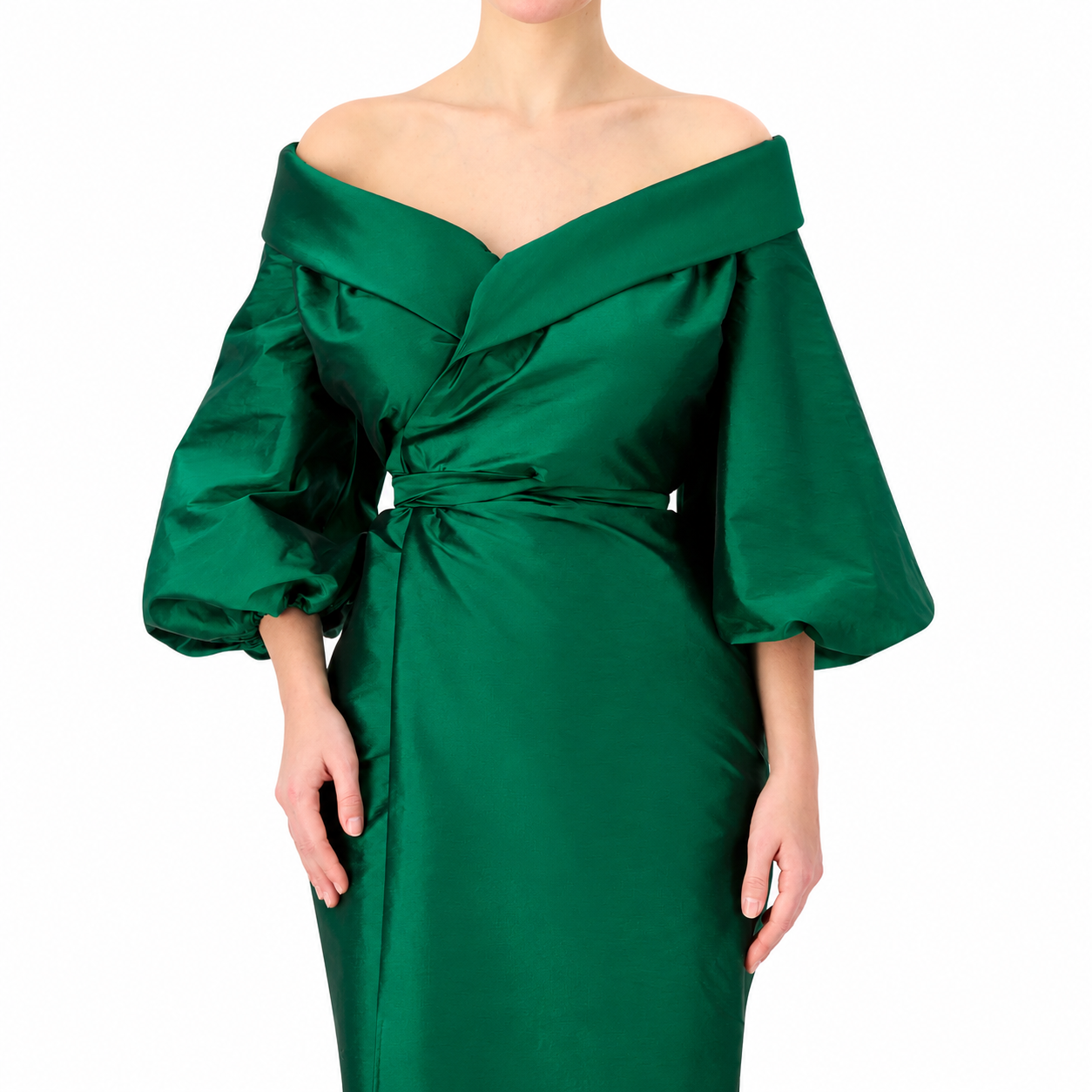 Classic Straight Wrap Dress