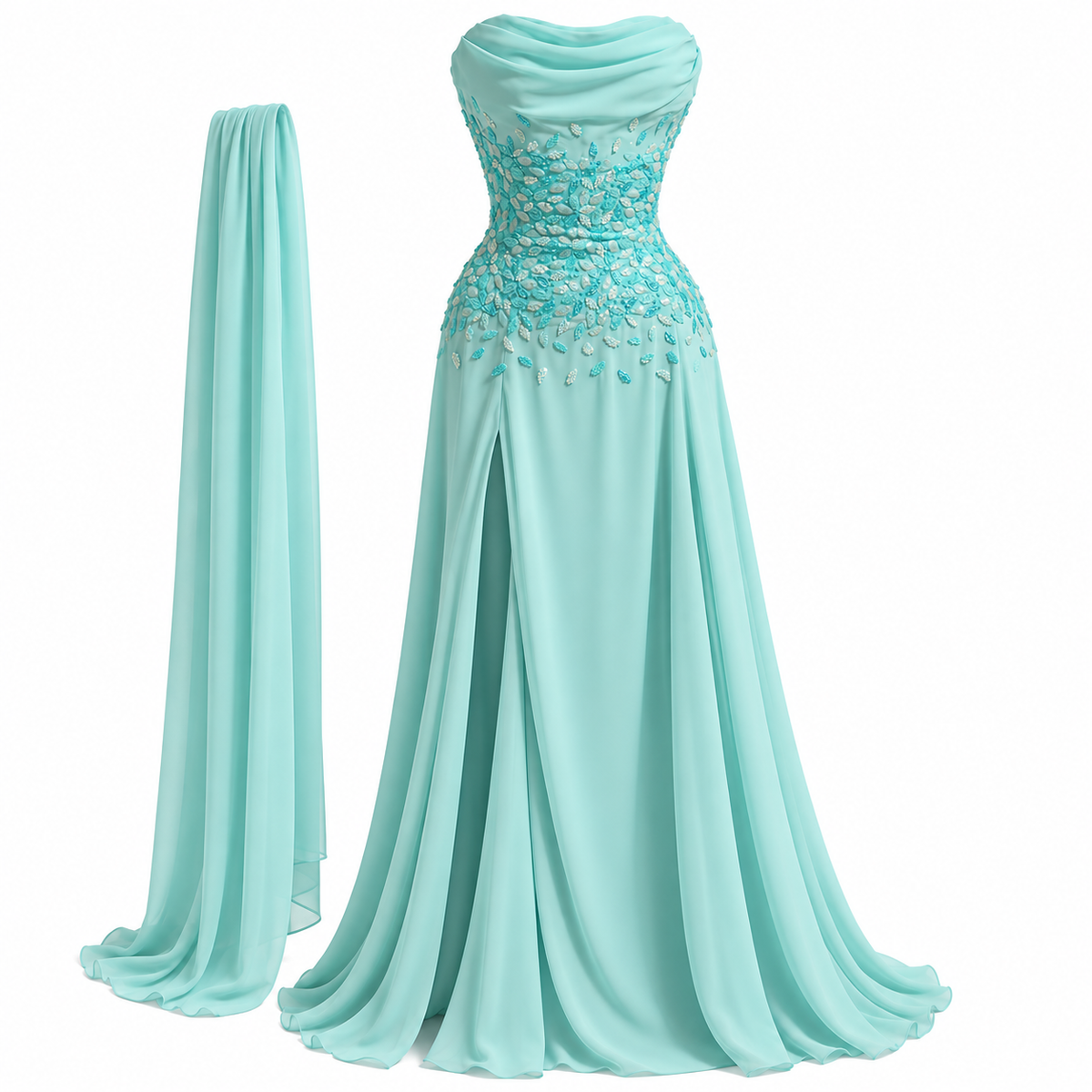 Off-Shoulder Petalfall Gown
