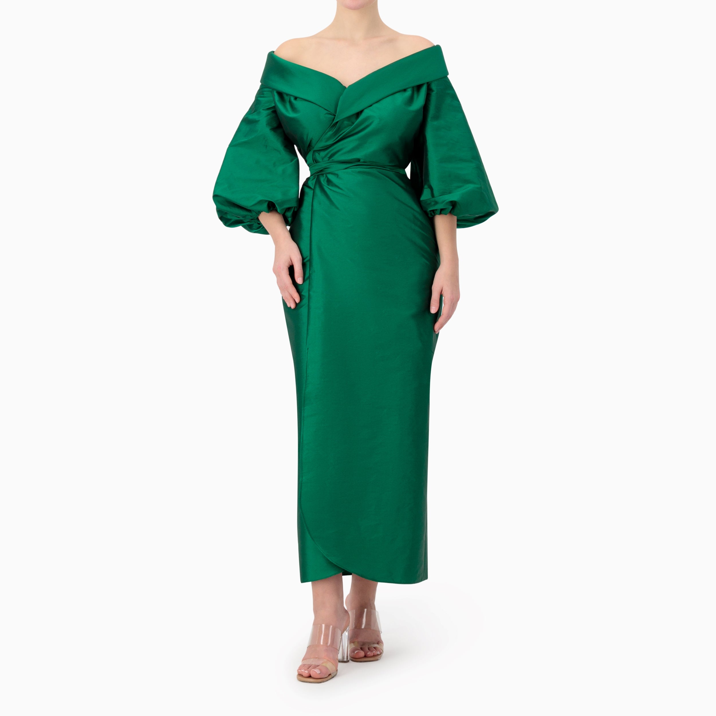 Classic Straight Wrap Dress