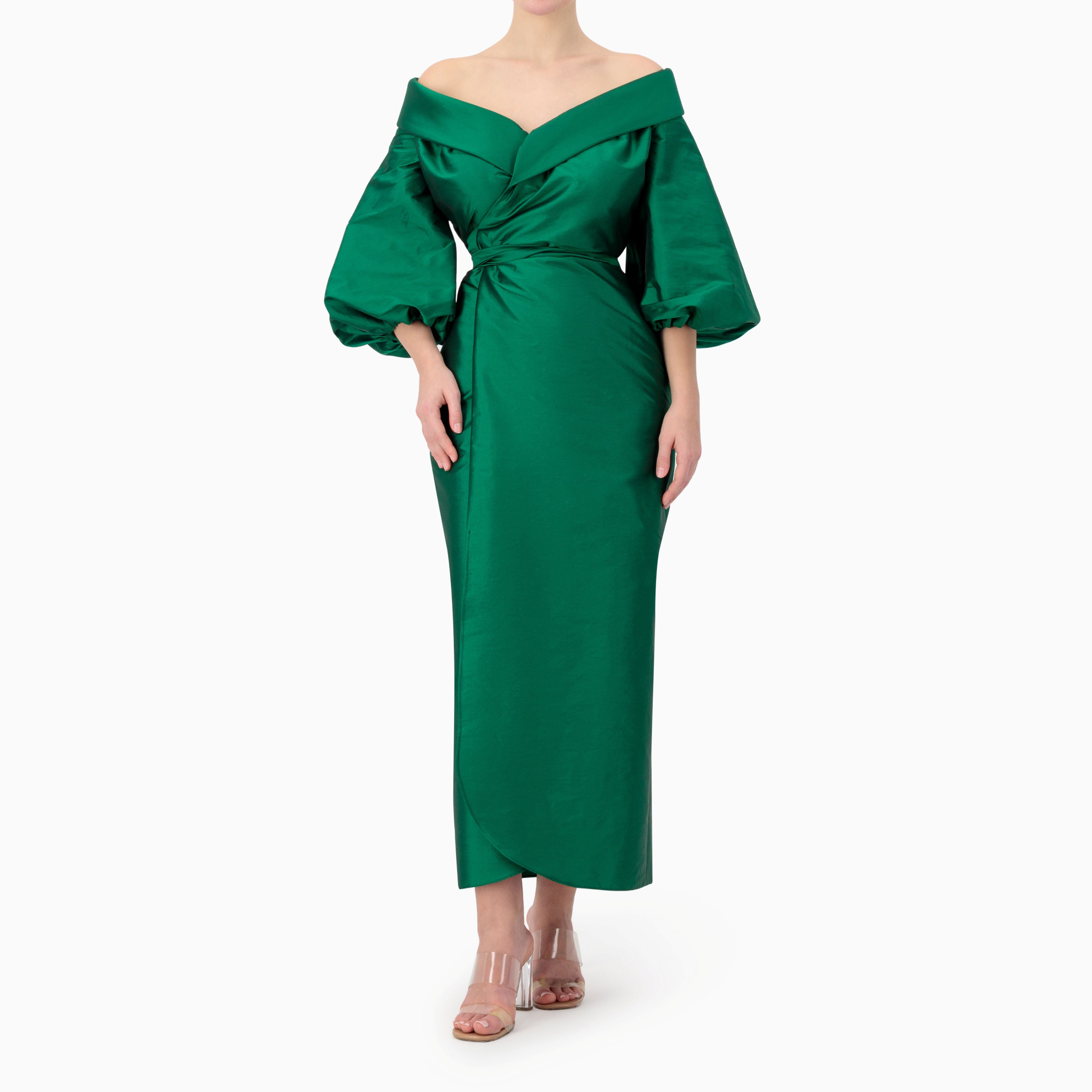 Classic Straight Wrap Dress