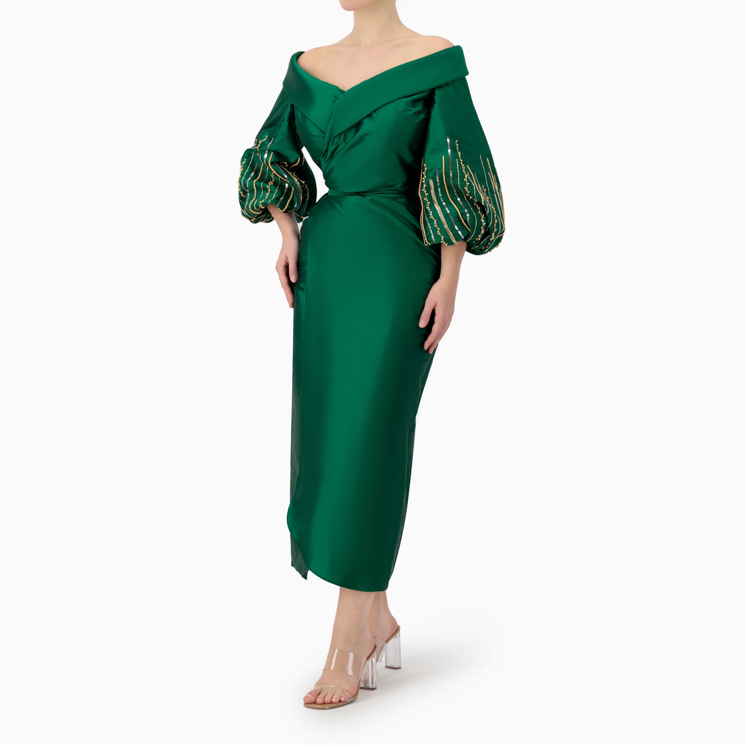 Classic Straight Wrap Dress