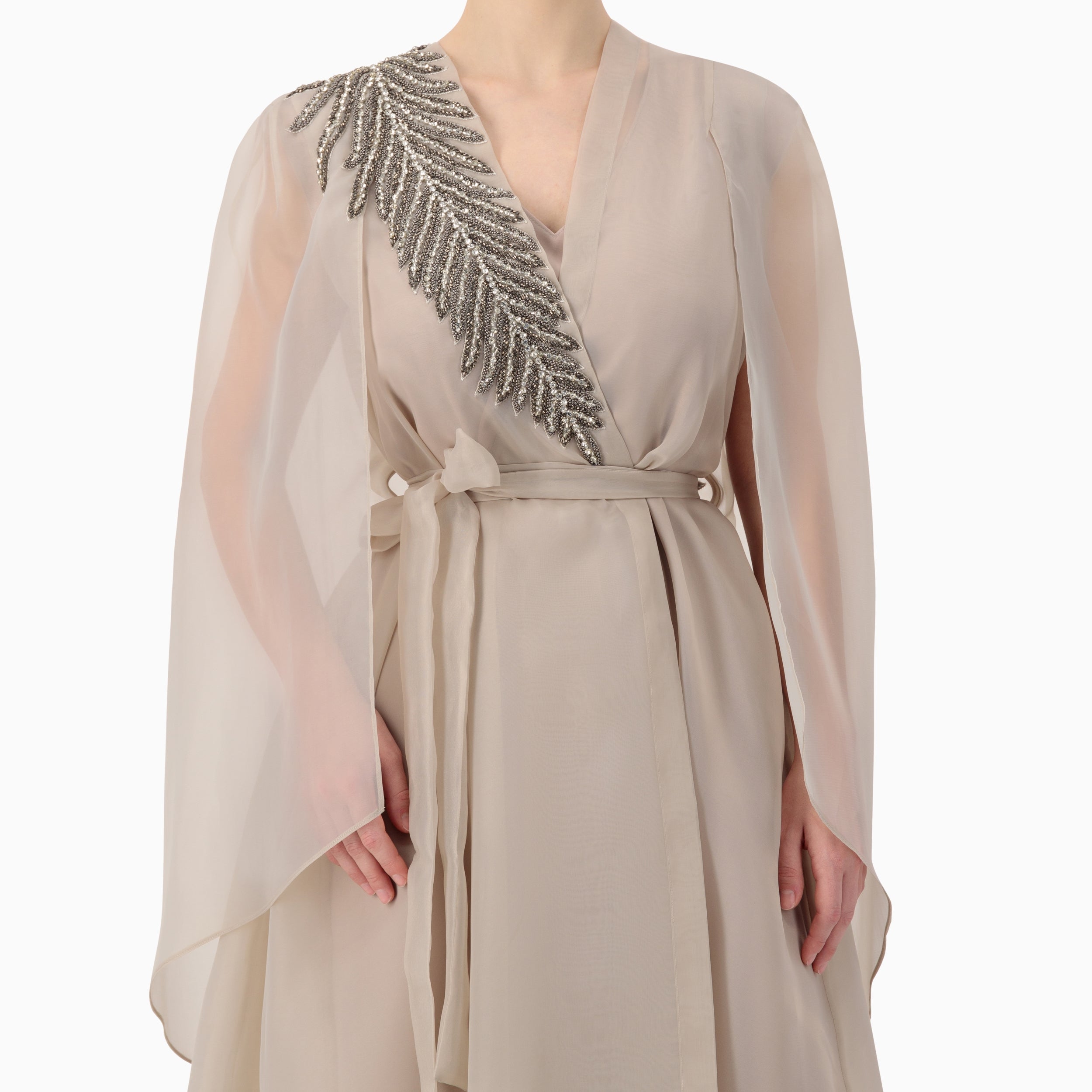 Embellished Leaf Bisht