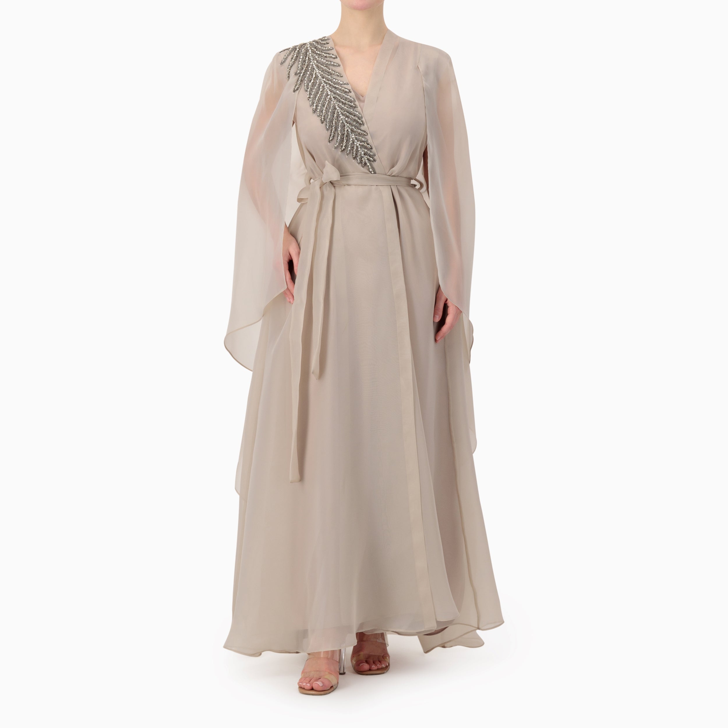 Embellished Leaf Bisht
