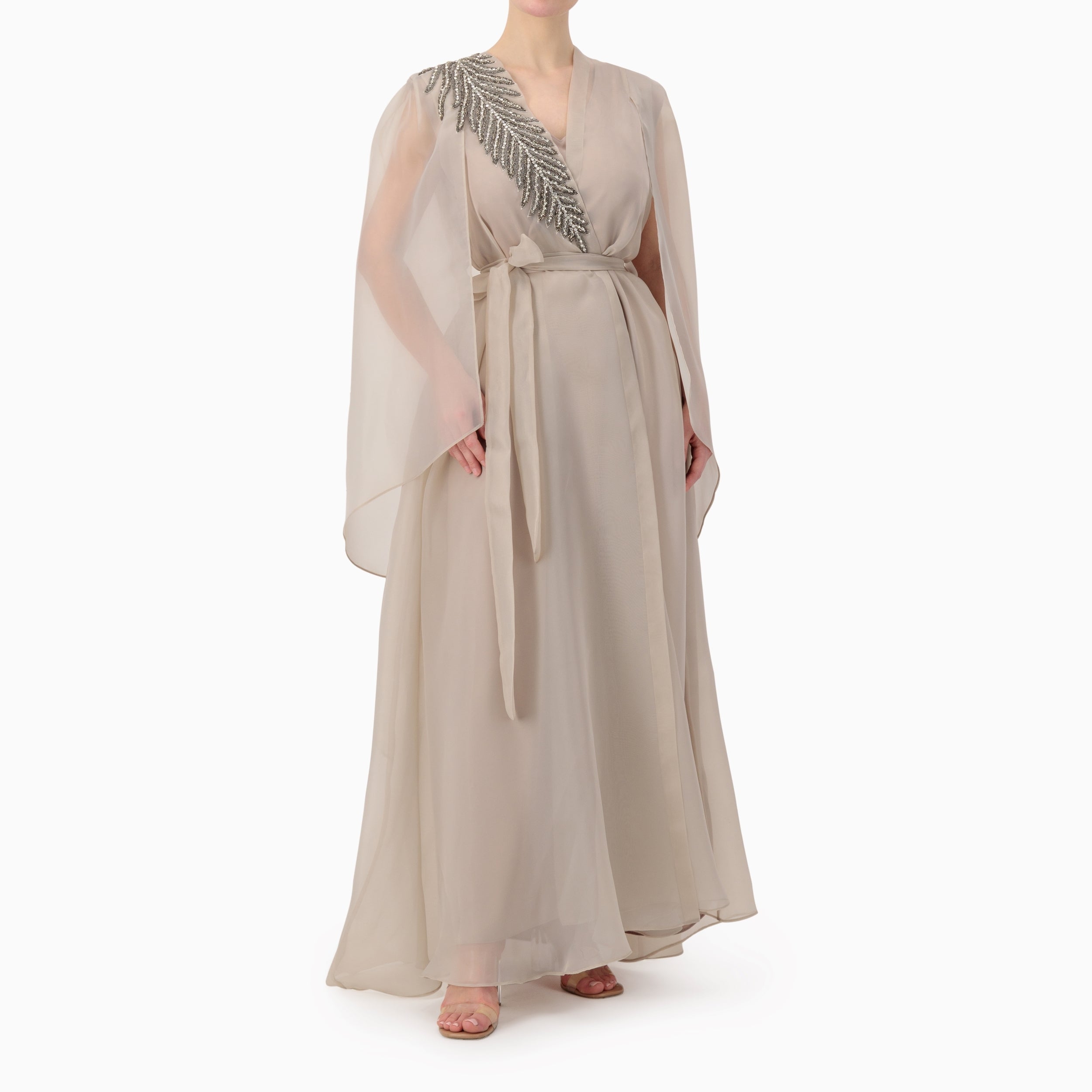 Embellished Leaf Bisht