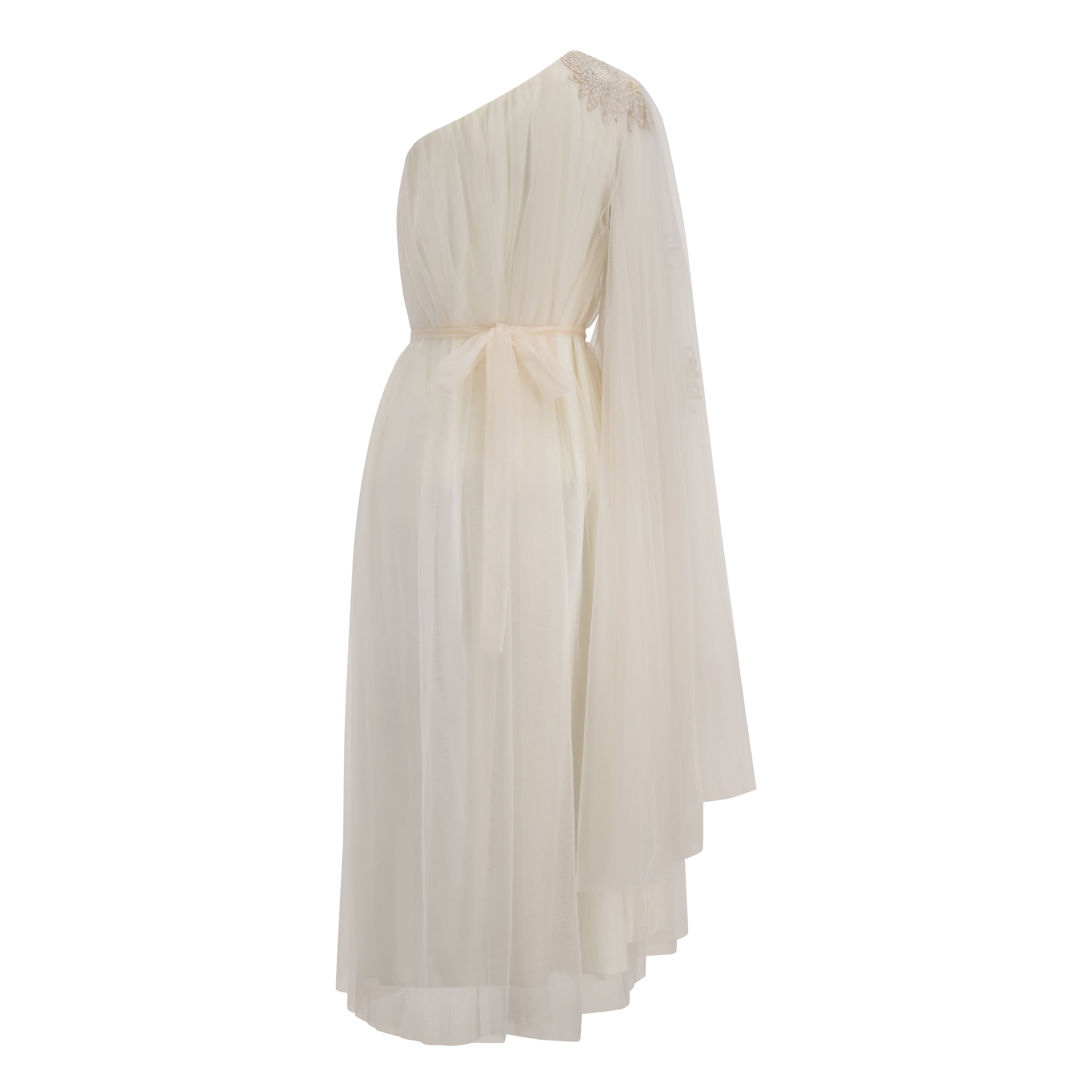One-shoulder Embellished Dress