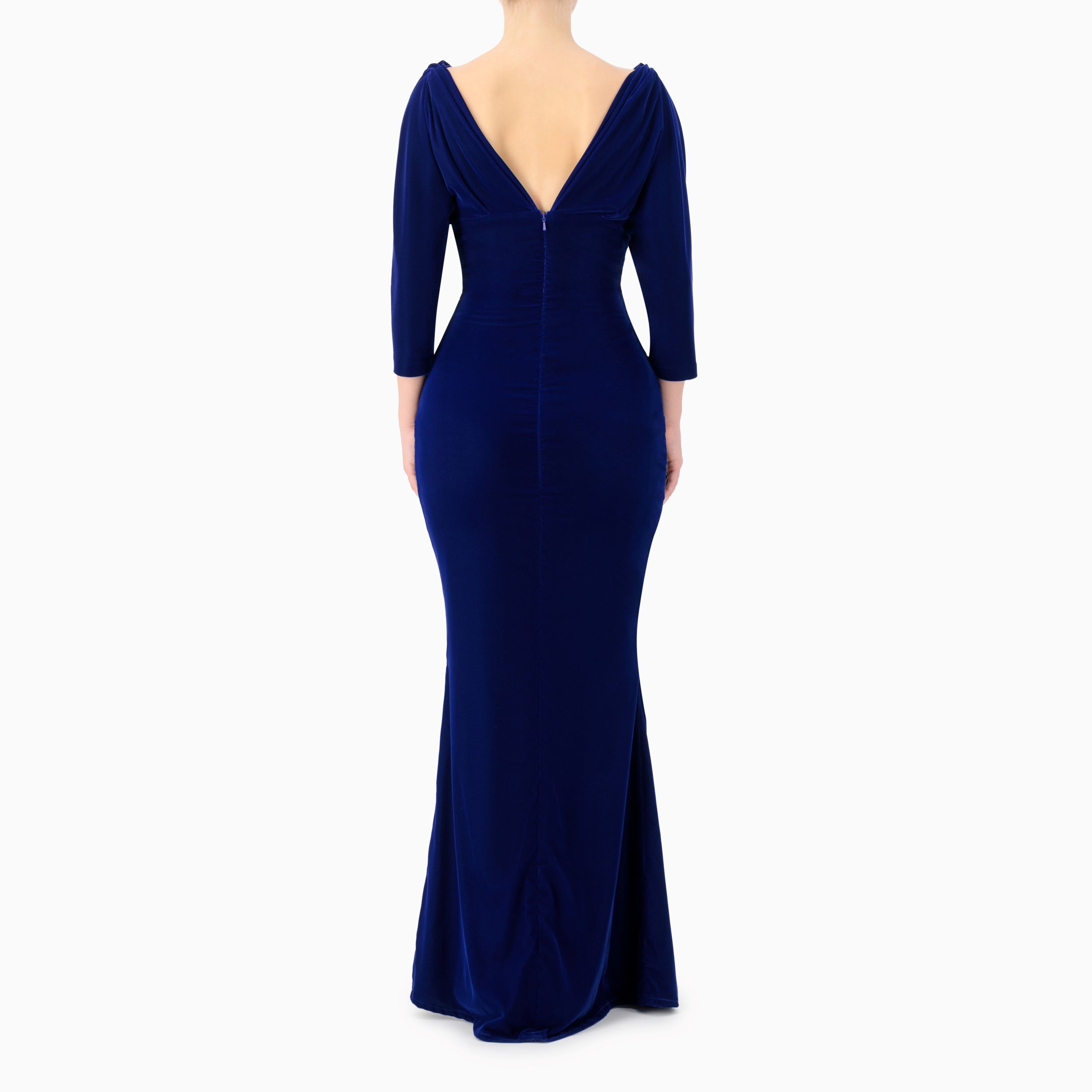 Draped Off-Shoulder Dress