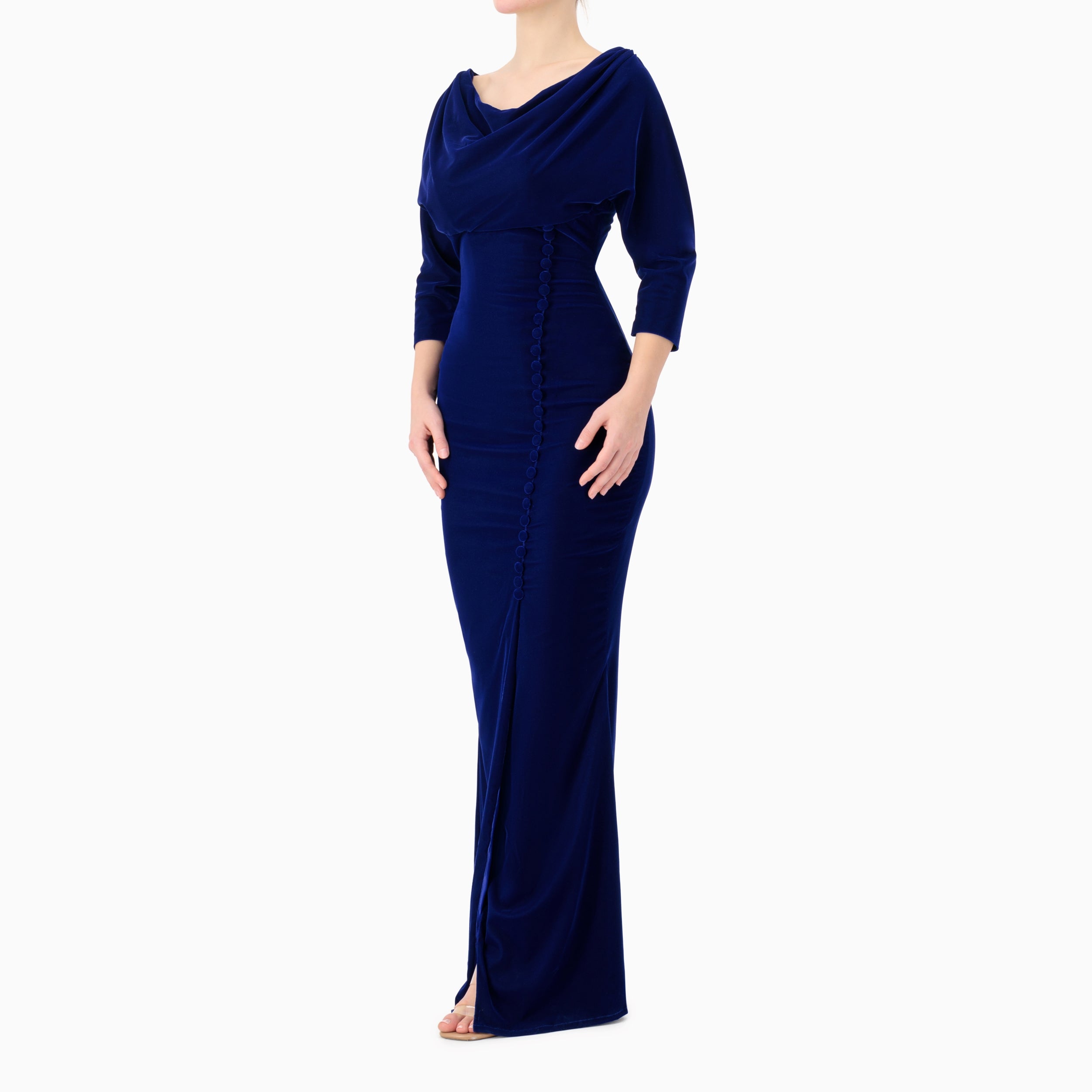 Draped Off-Shoulder Dress