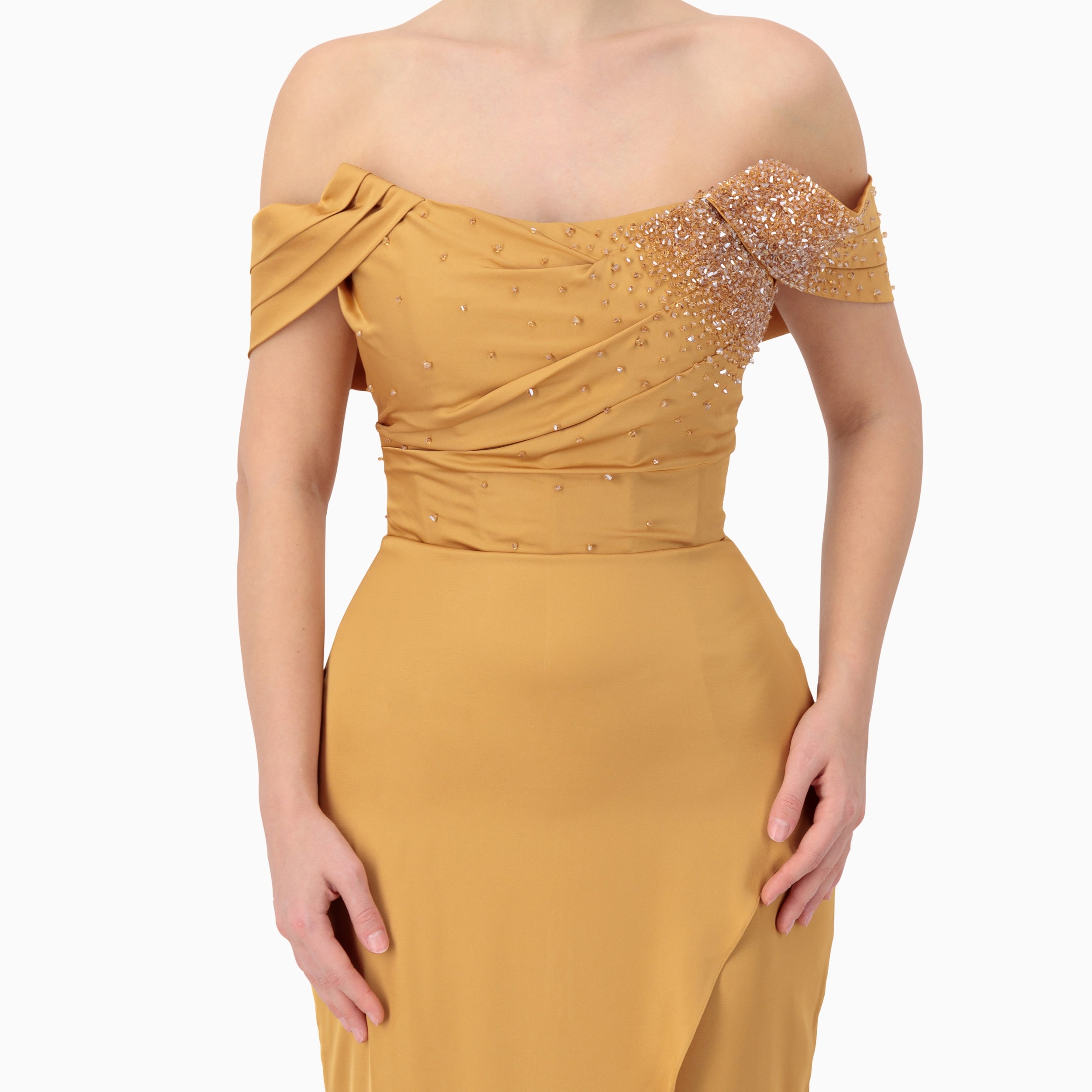 Corset off-shoulder Gown