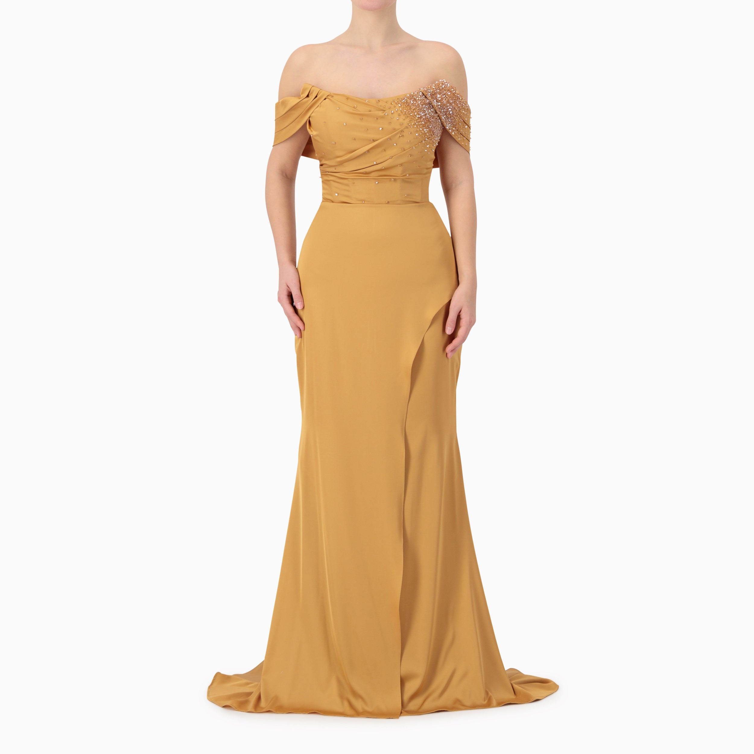 Corset off-shoulder Gown