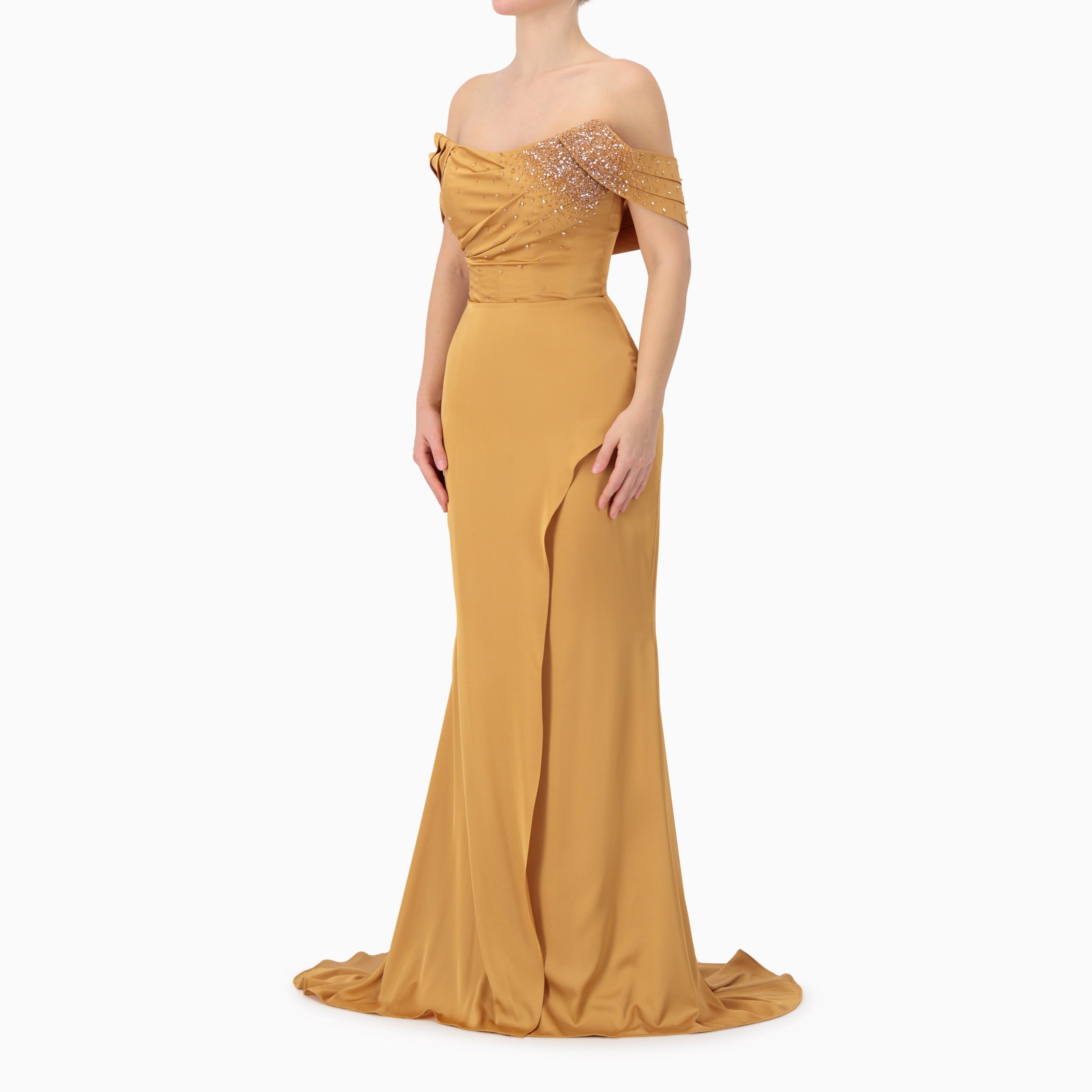 Corset off-shoulder Gown
