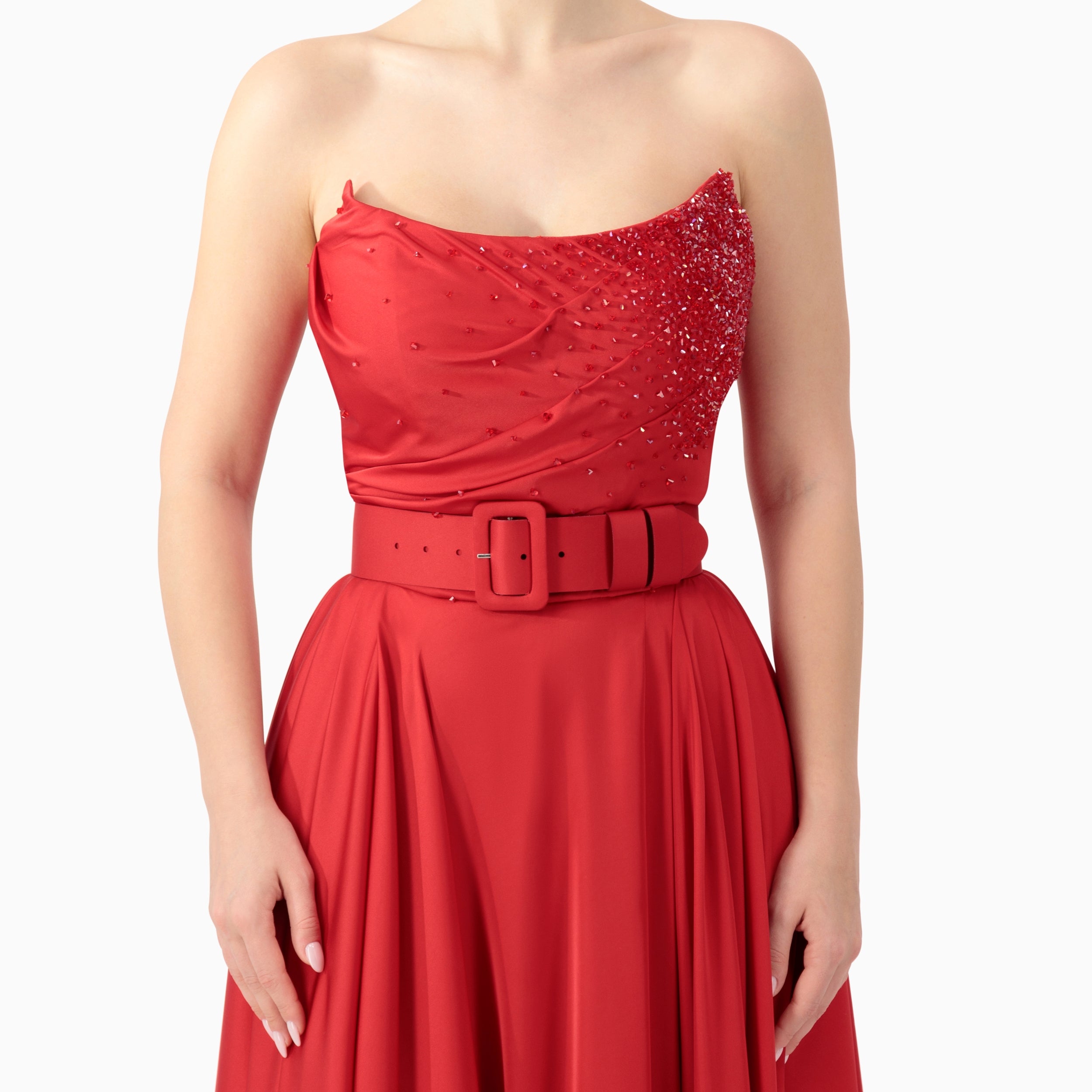 Off-shoulder Corset Gown