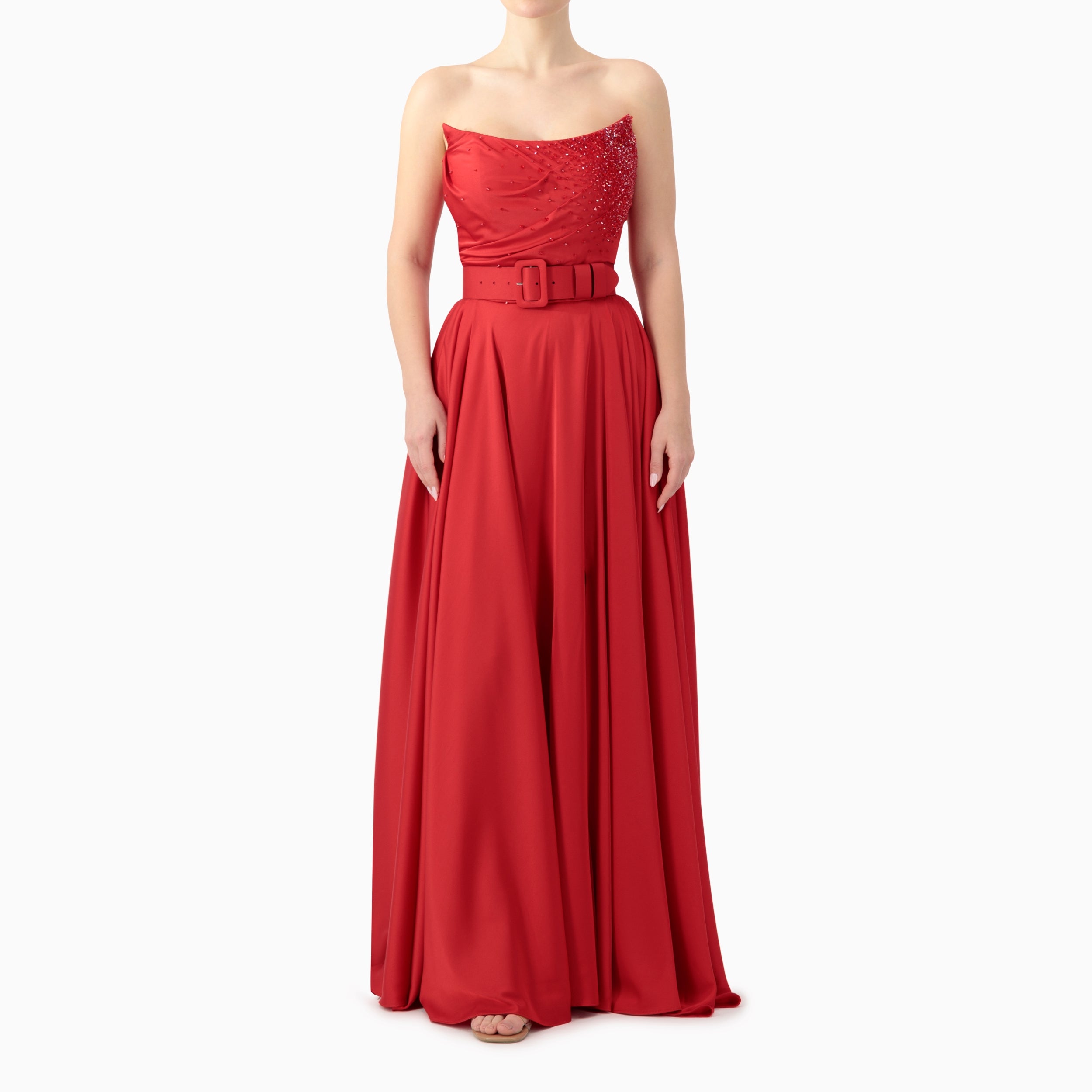 Off-shoulder Corset Gown