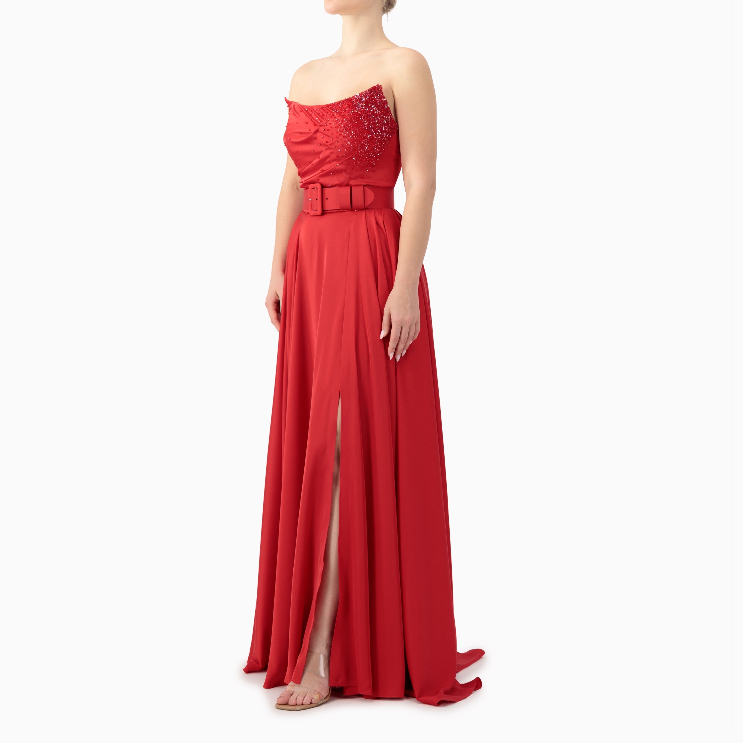 Off-shoulder Corset Gown