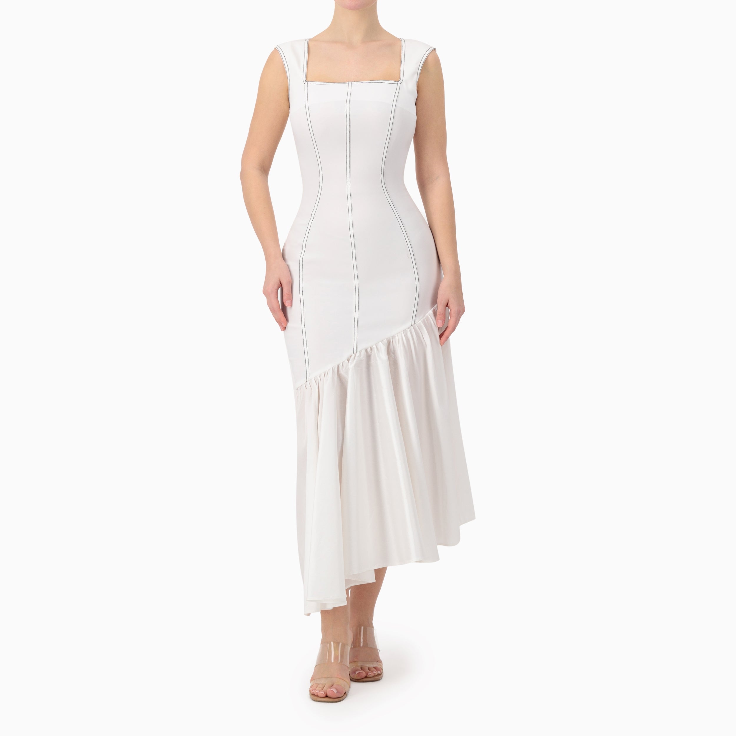 Figure Framing Ruffled Dress