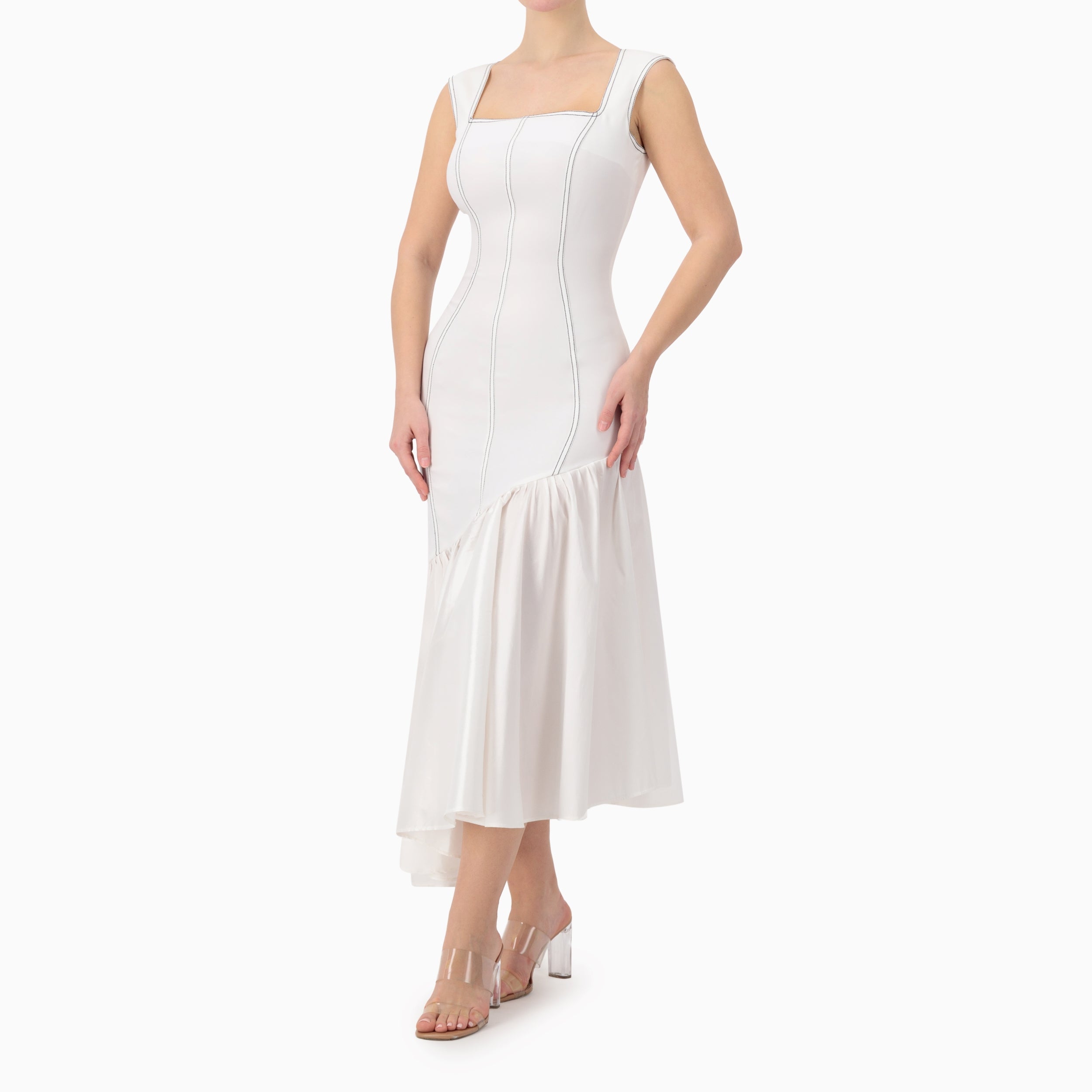 Figure Framing Ruffled Dress