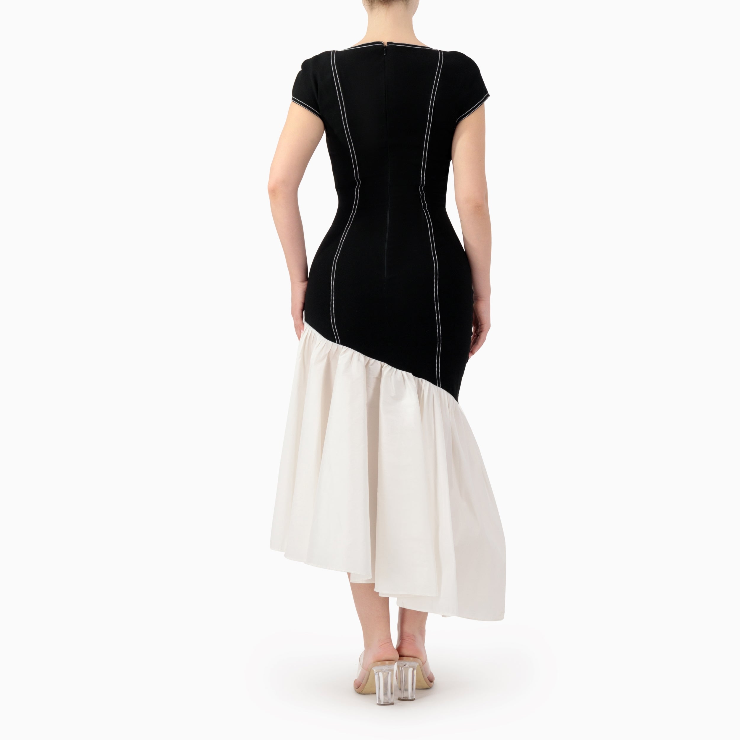 Figure Framing Bodycon Ruffled Dress