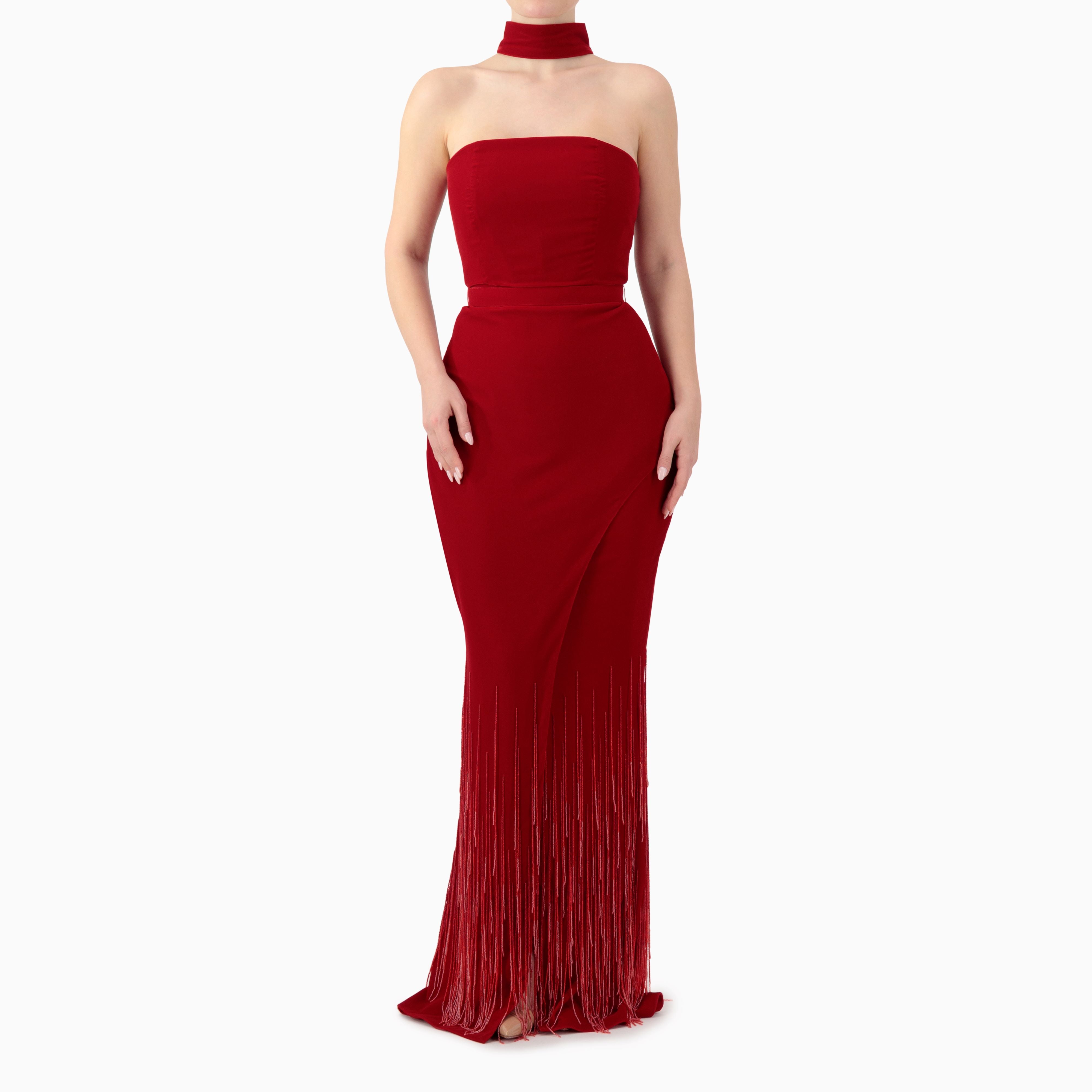 Ombre Maxi Tassels Gown