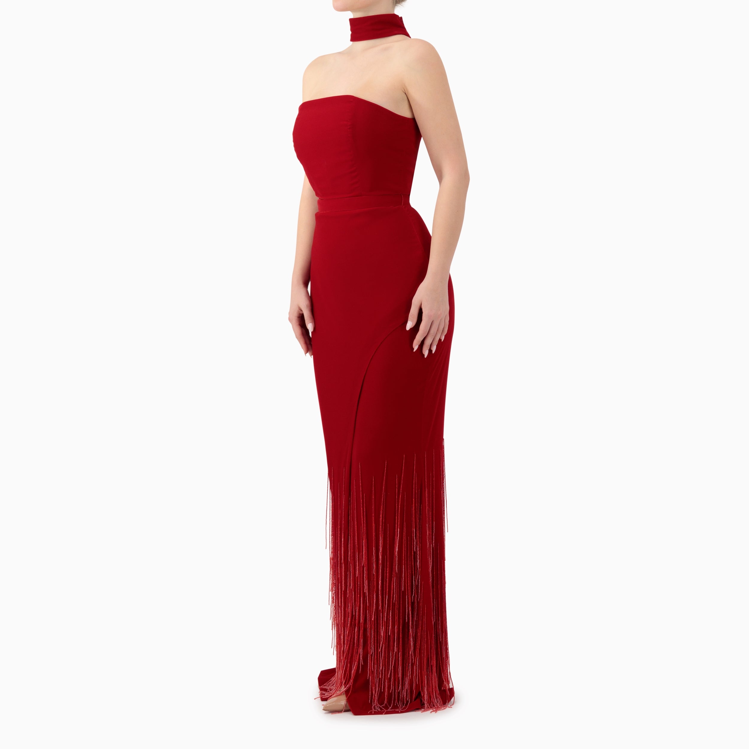Ombre Maxi Tassels Gown