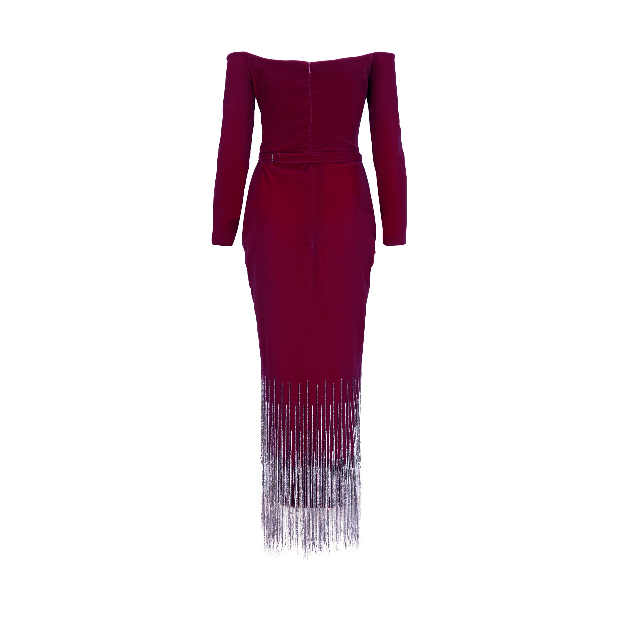 Ombre Midi Tassels Dress