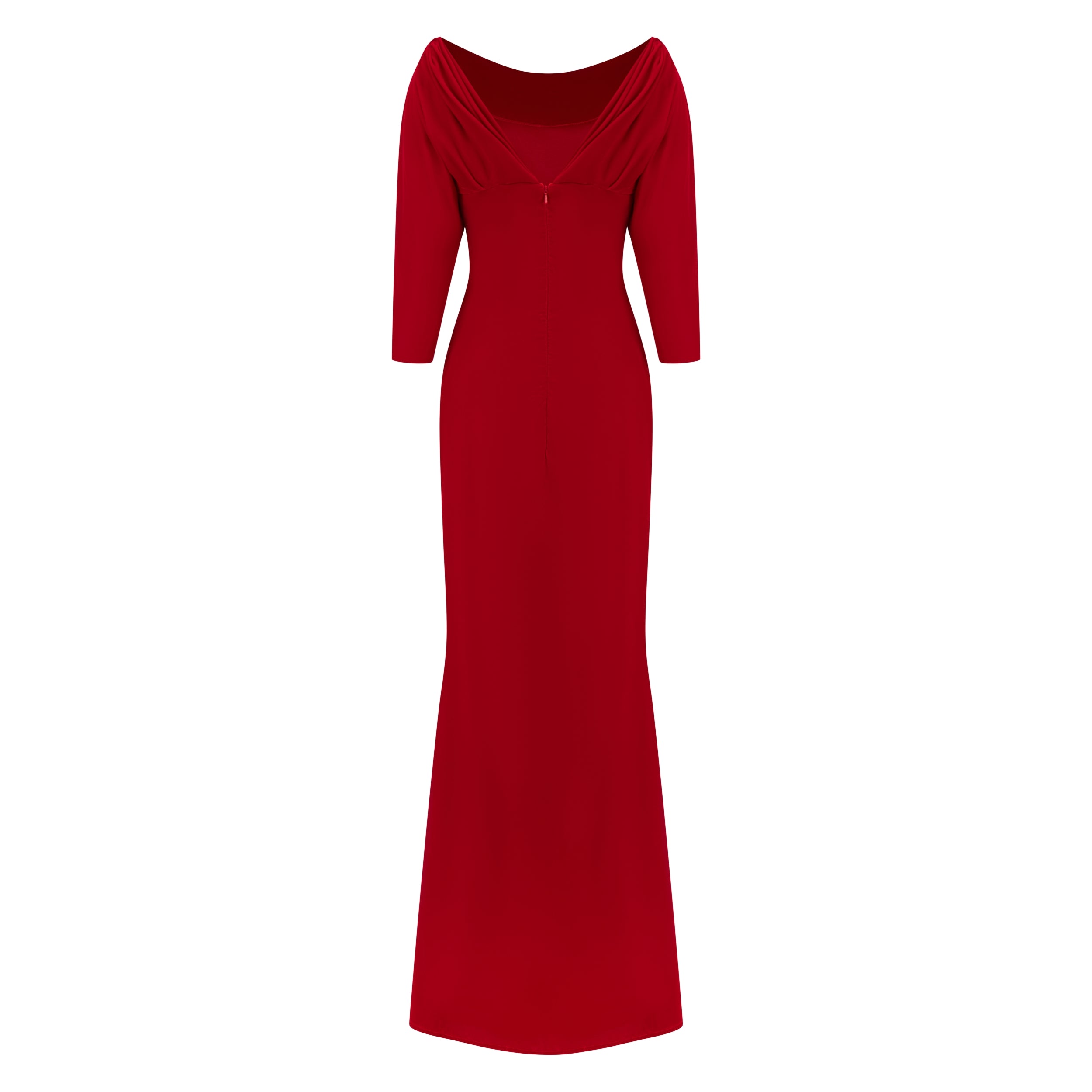 Draped Off-Shoulder Dress