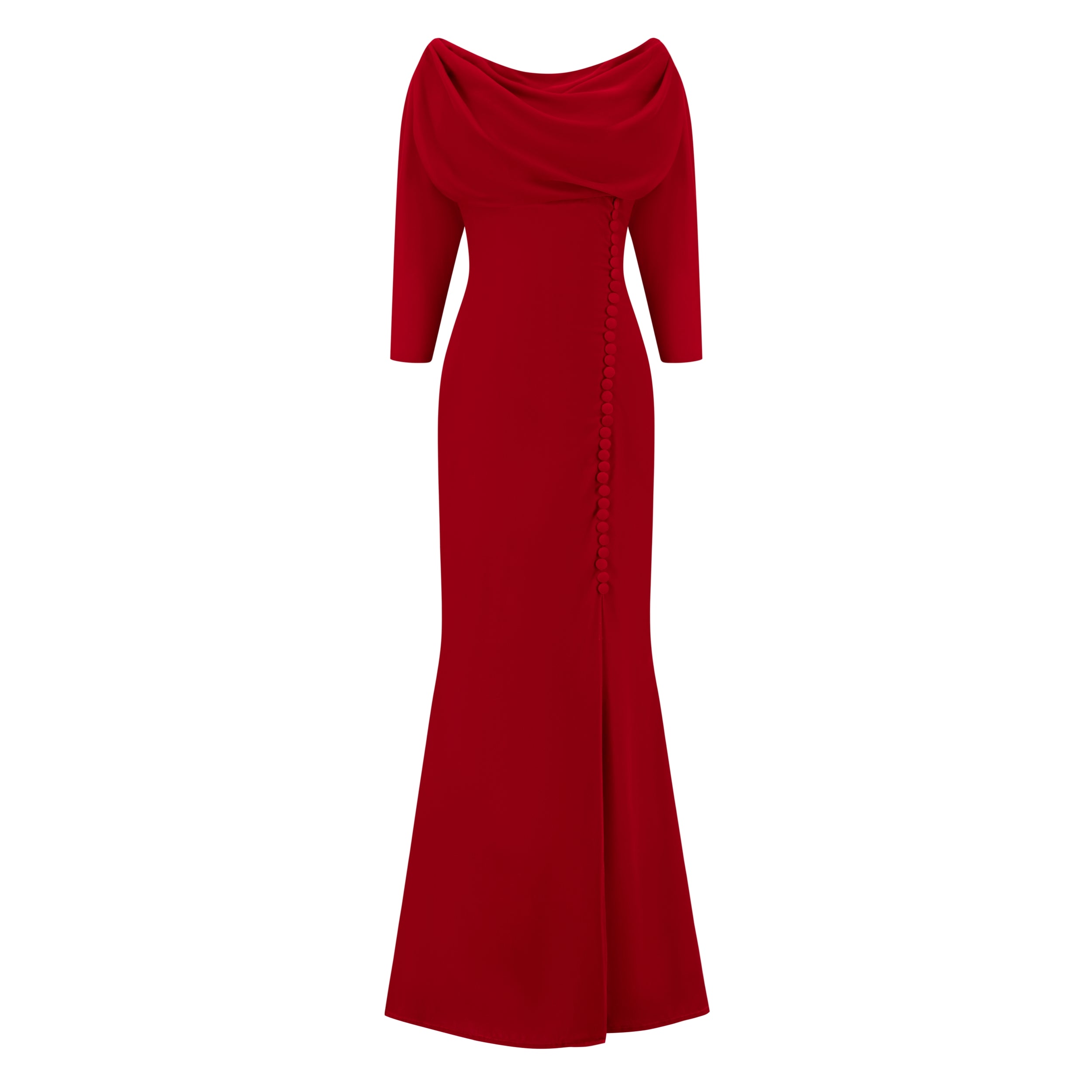 Draped Off-Shoulder Dress