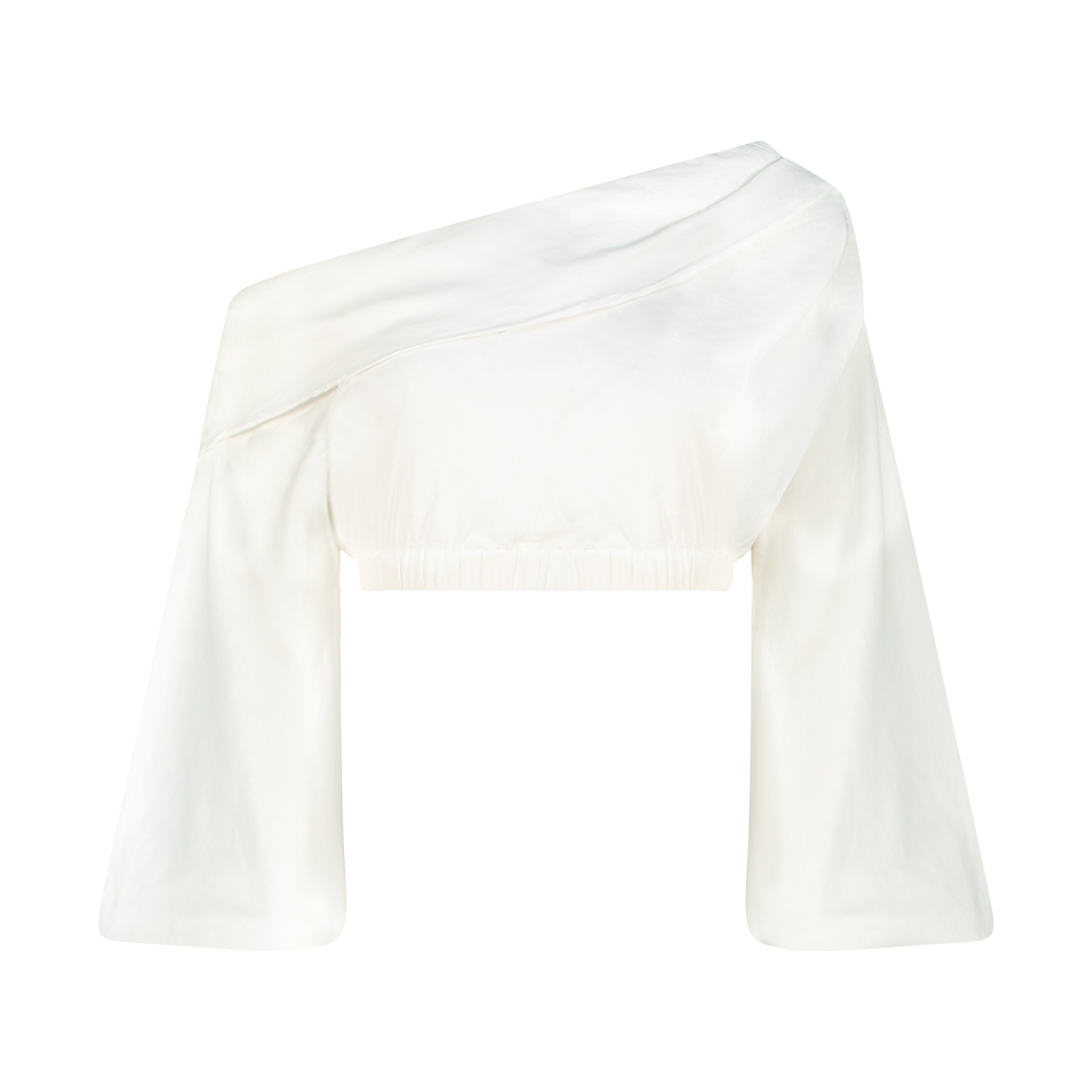 Asymmetrical Off-shoulder Crop Top
