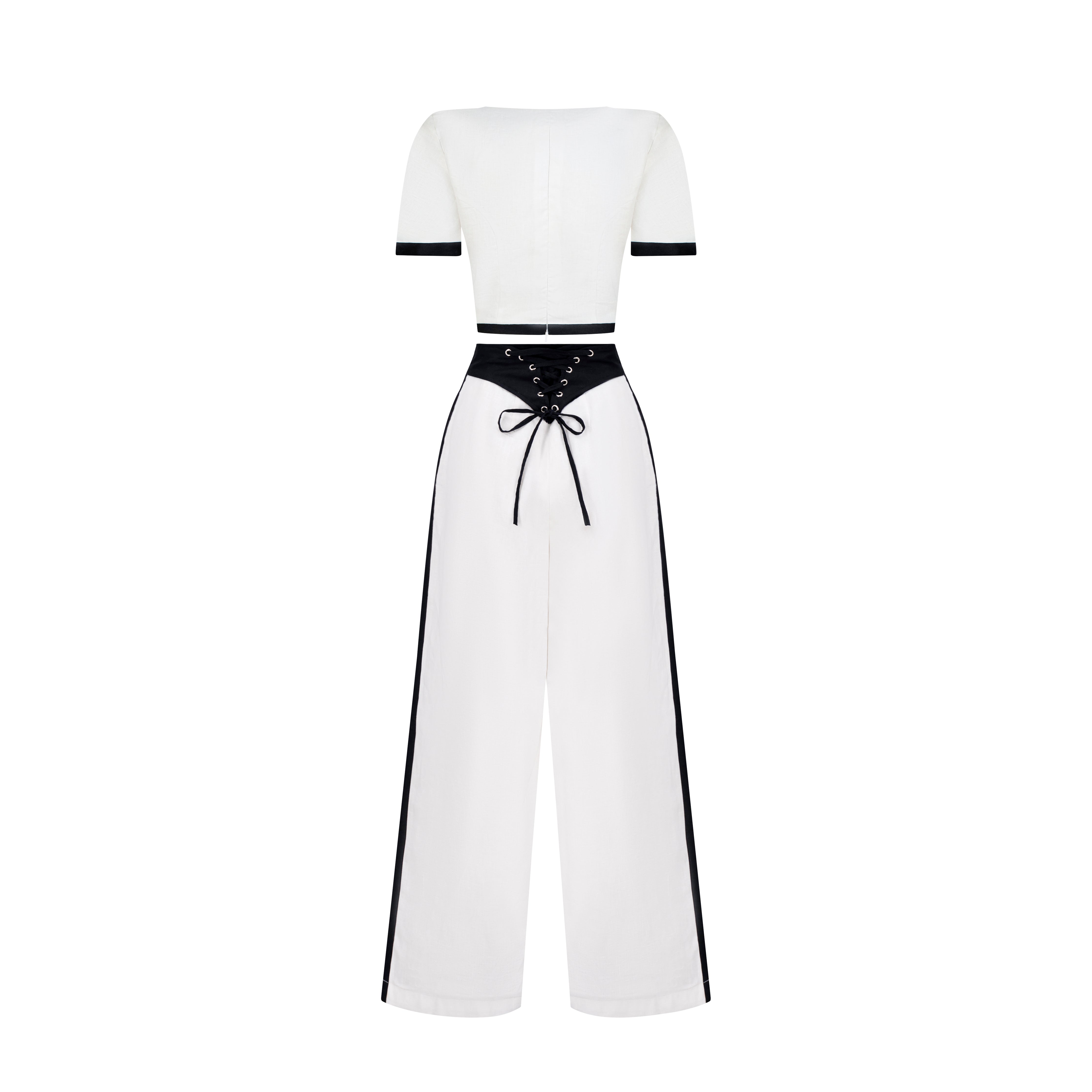 Chic Summer Top & Trousers Ensemble Set