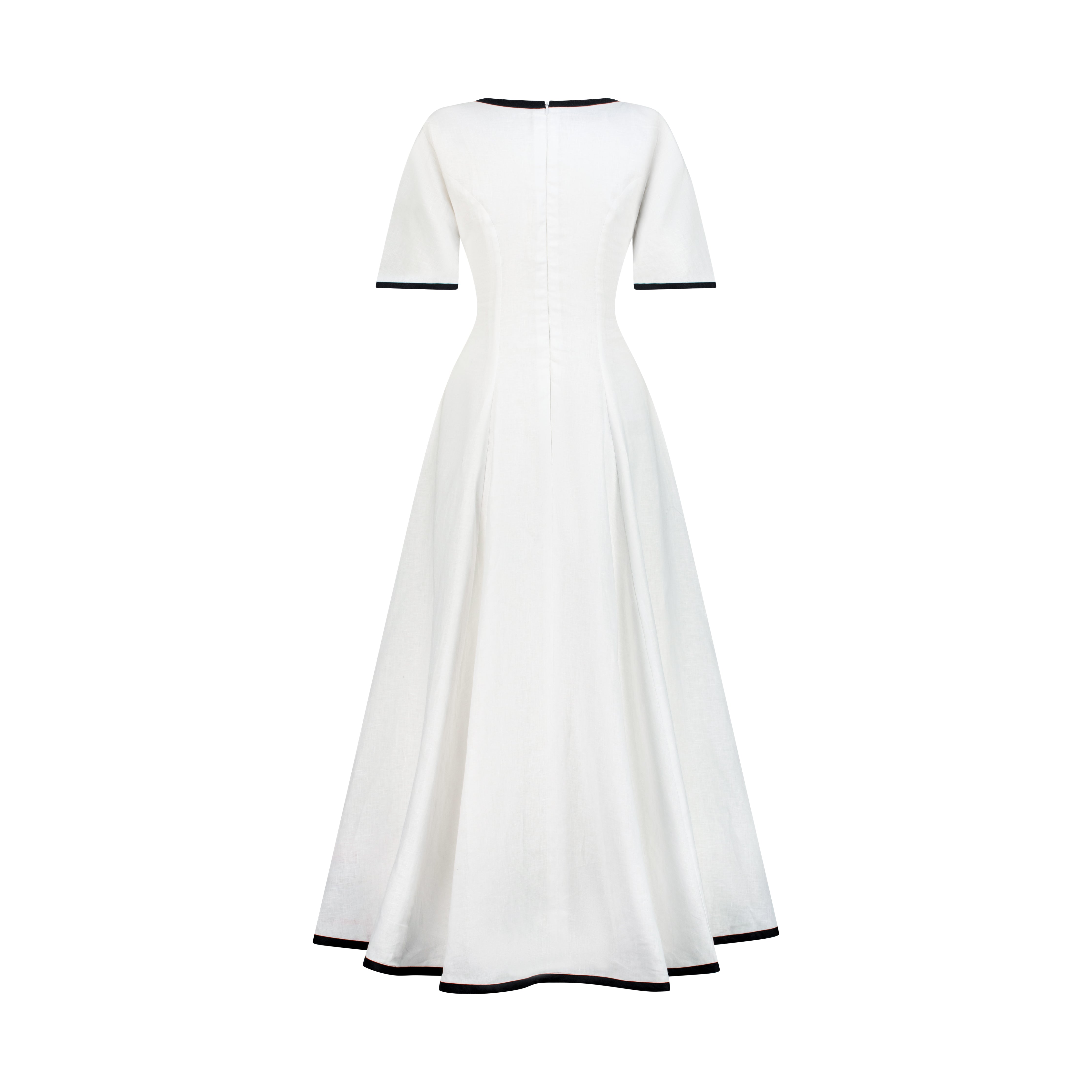 Vintage Wave A-Line Dress