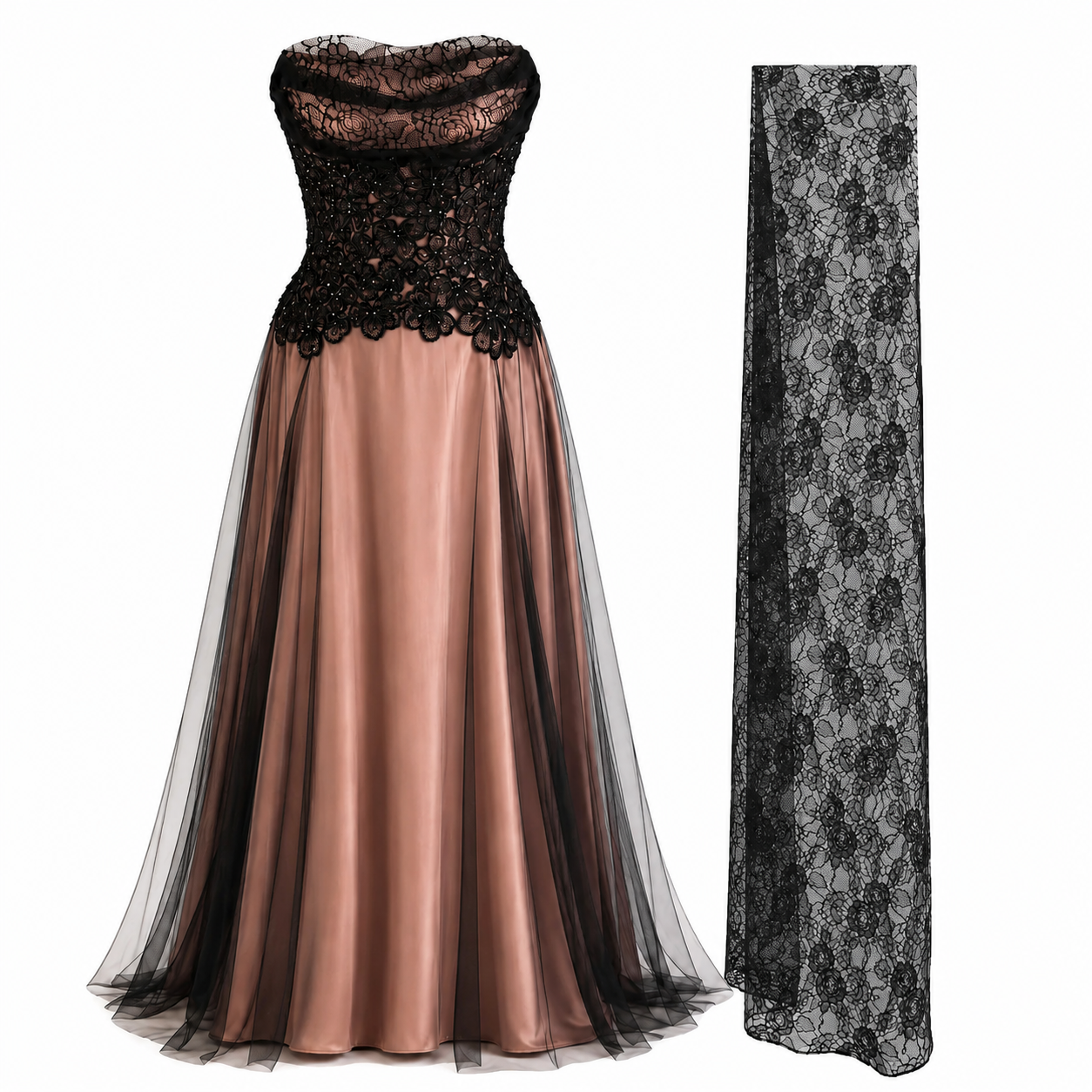 The Midnight Bloom Couture Gown