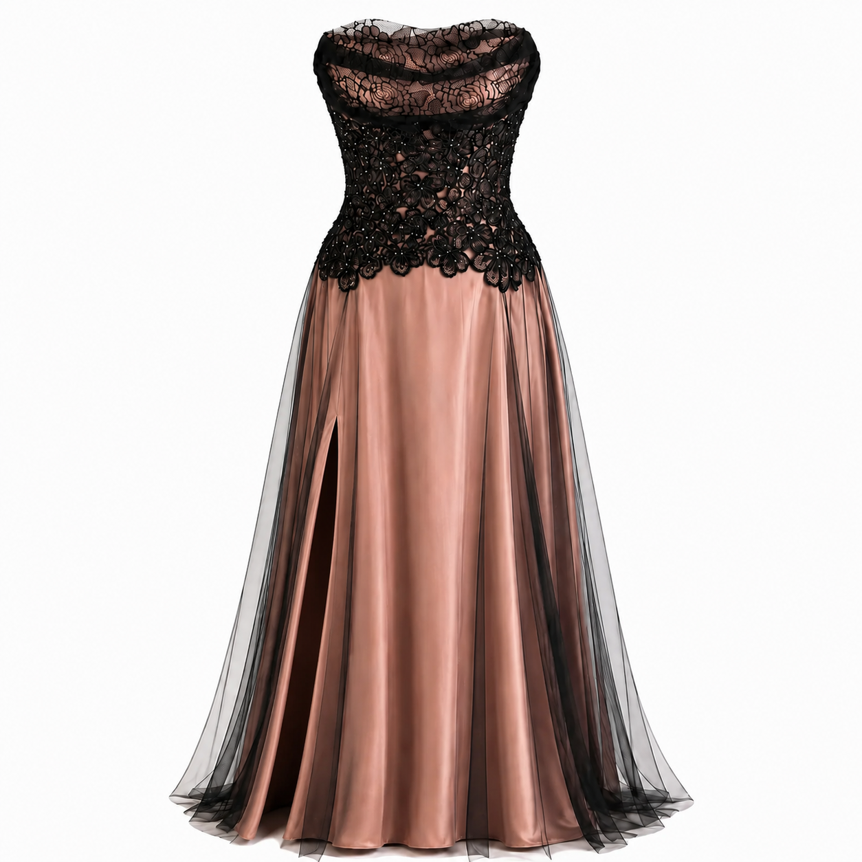The Midnight Bloom Couture Gown