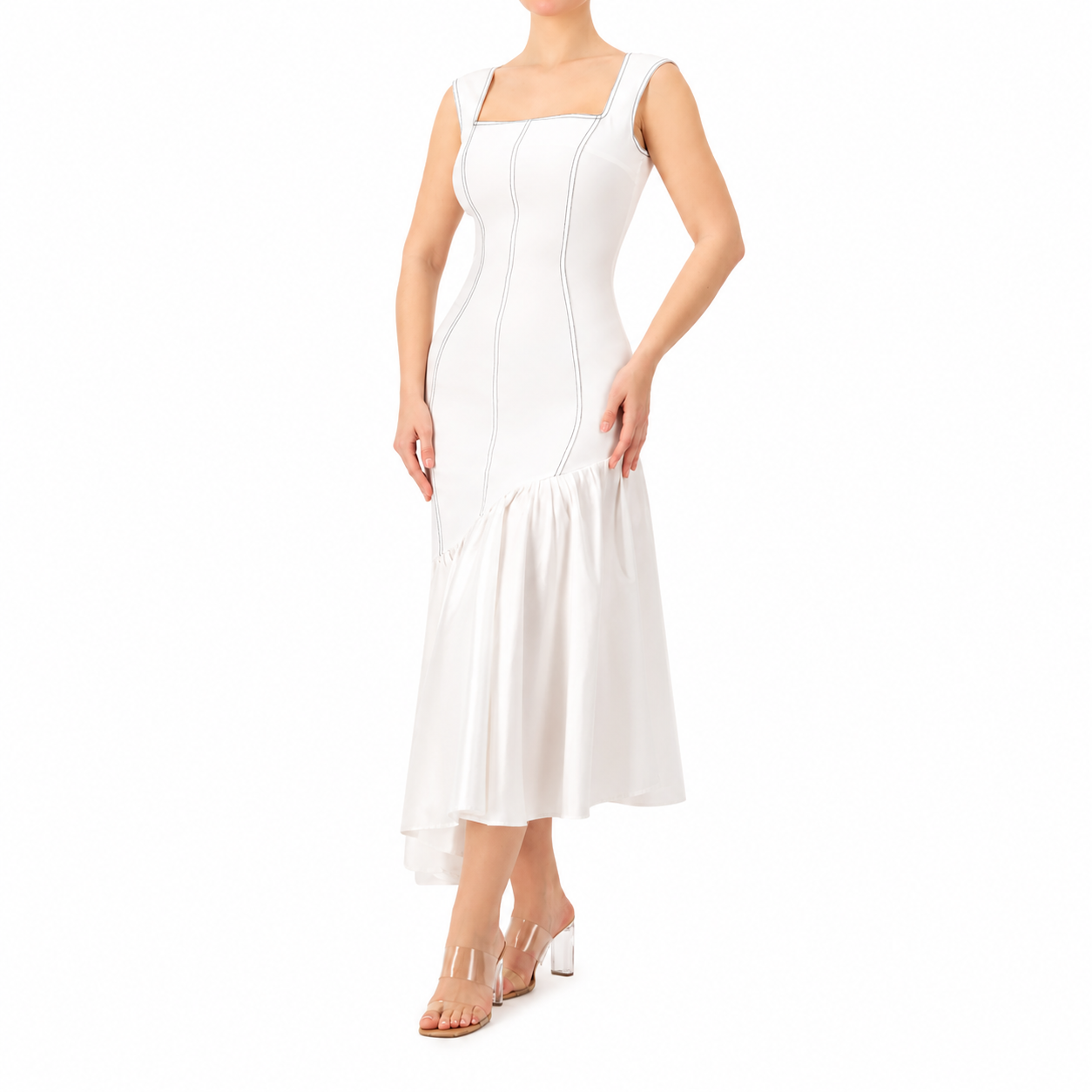 Figure Framing Ruffled Dress