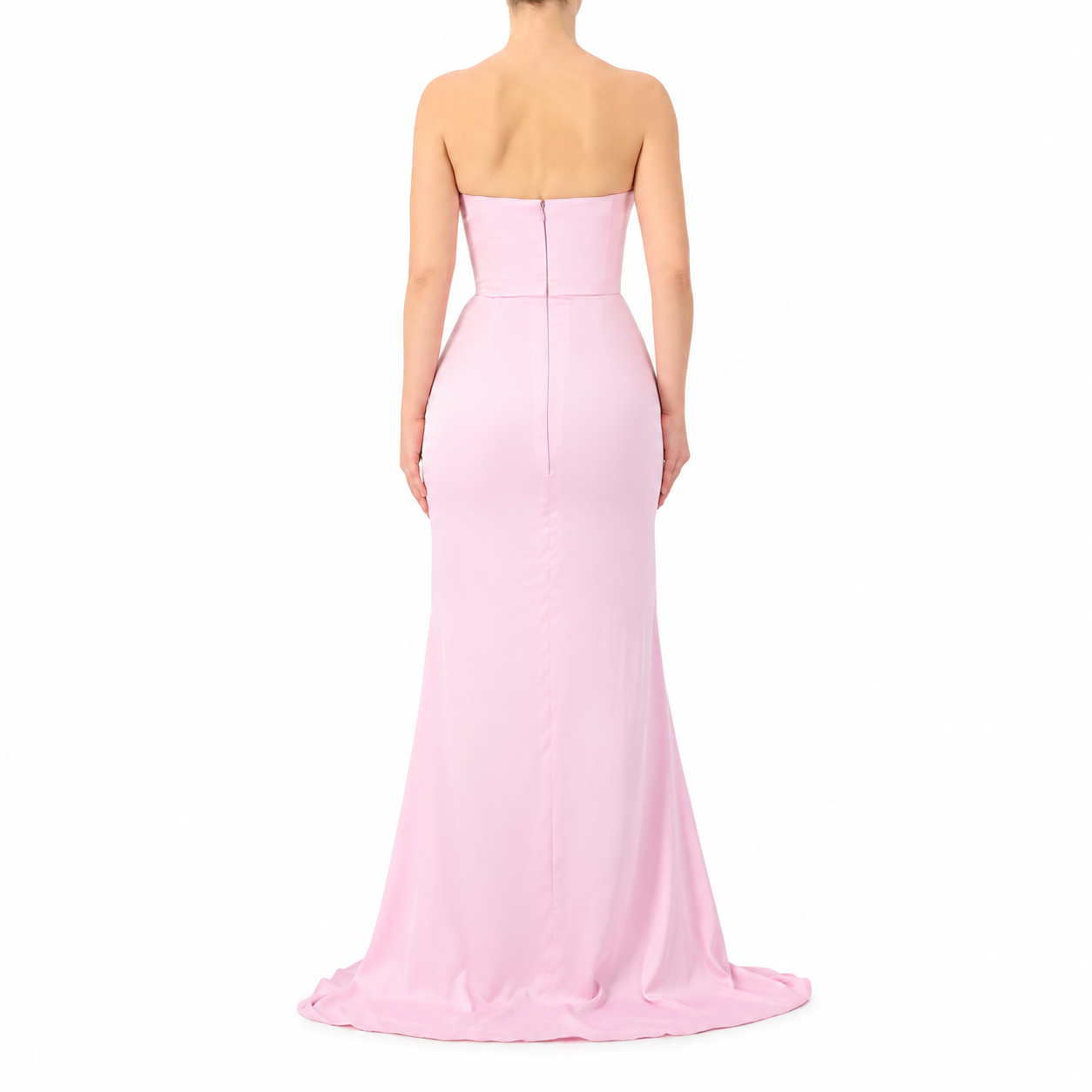Straight Corset Strapless Gown