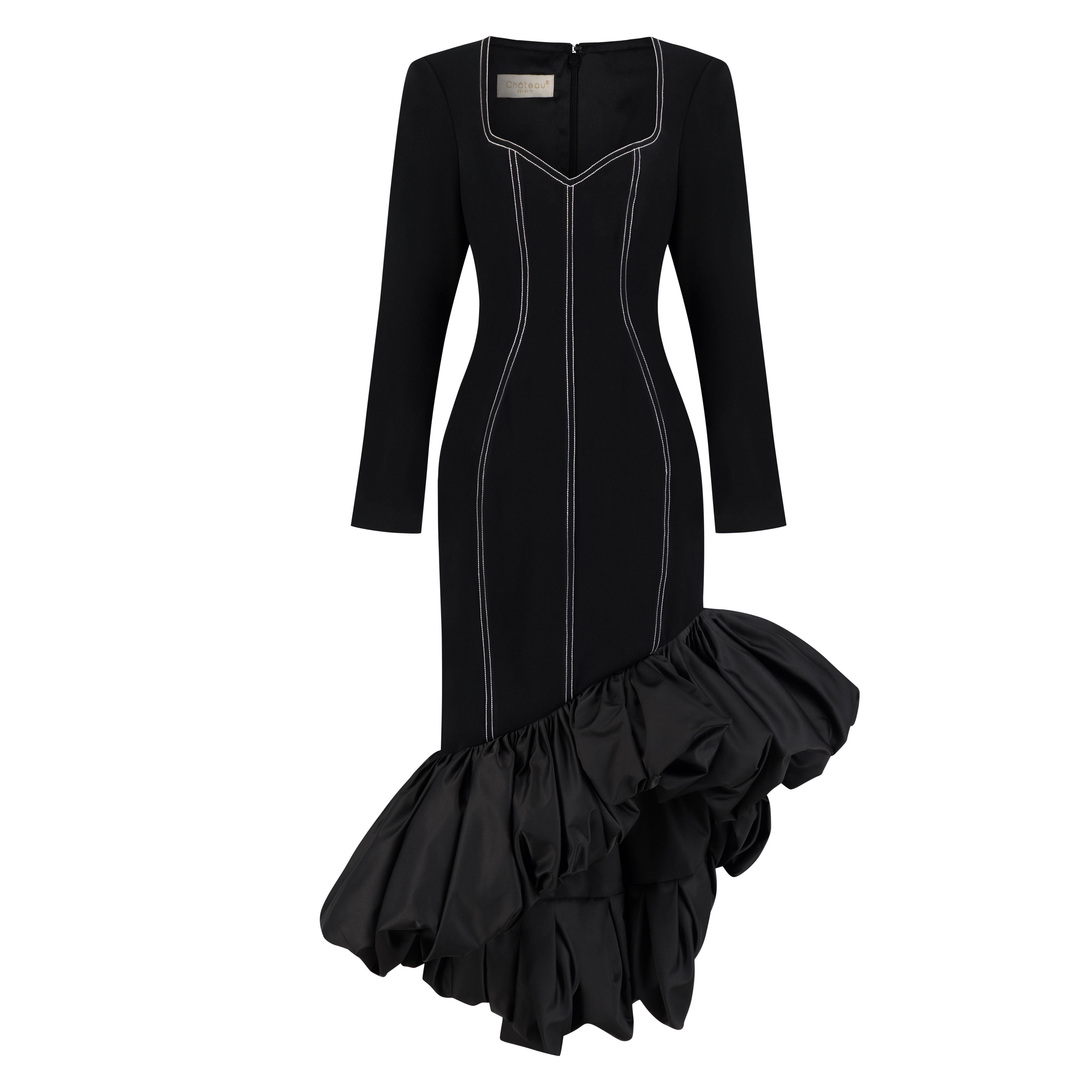 The asymmetrical sketched Bodycon