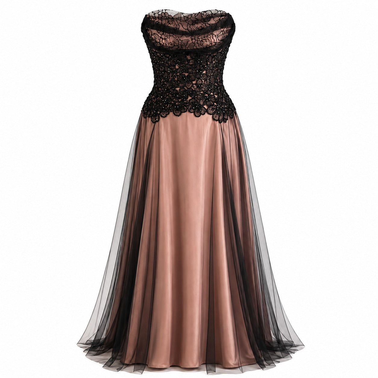 The Midnight Bloom Couture Gown