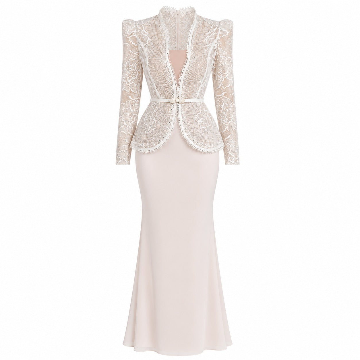 The Sheer Lace Blazer Set