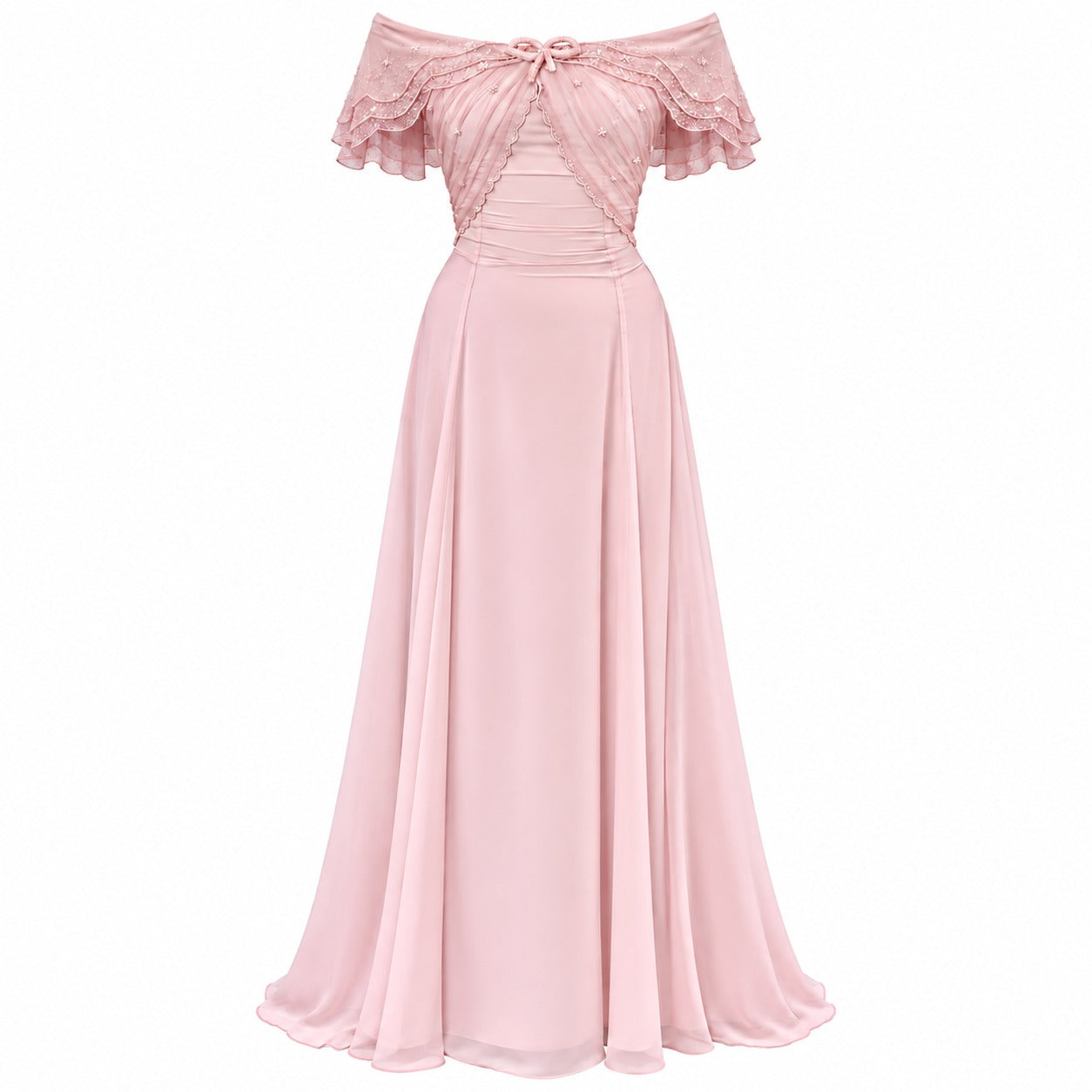 Blush Ruffle Body Filter Dress